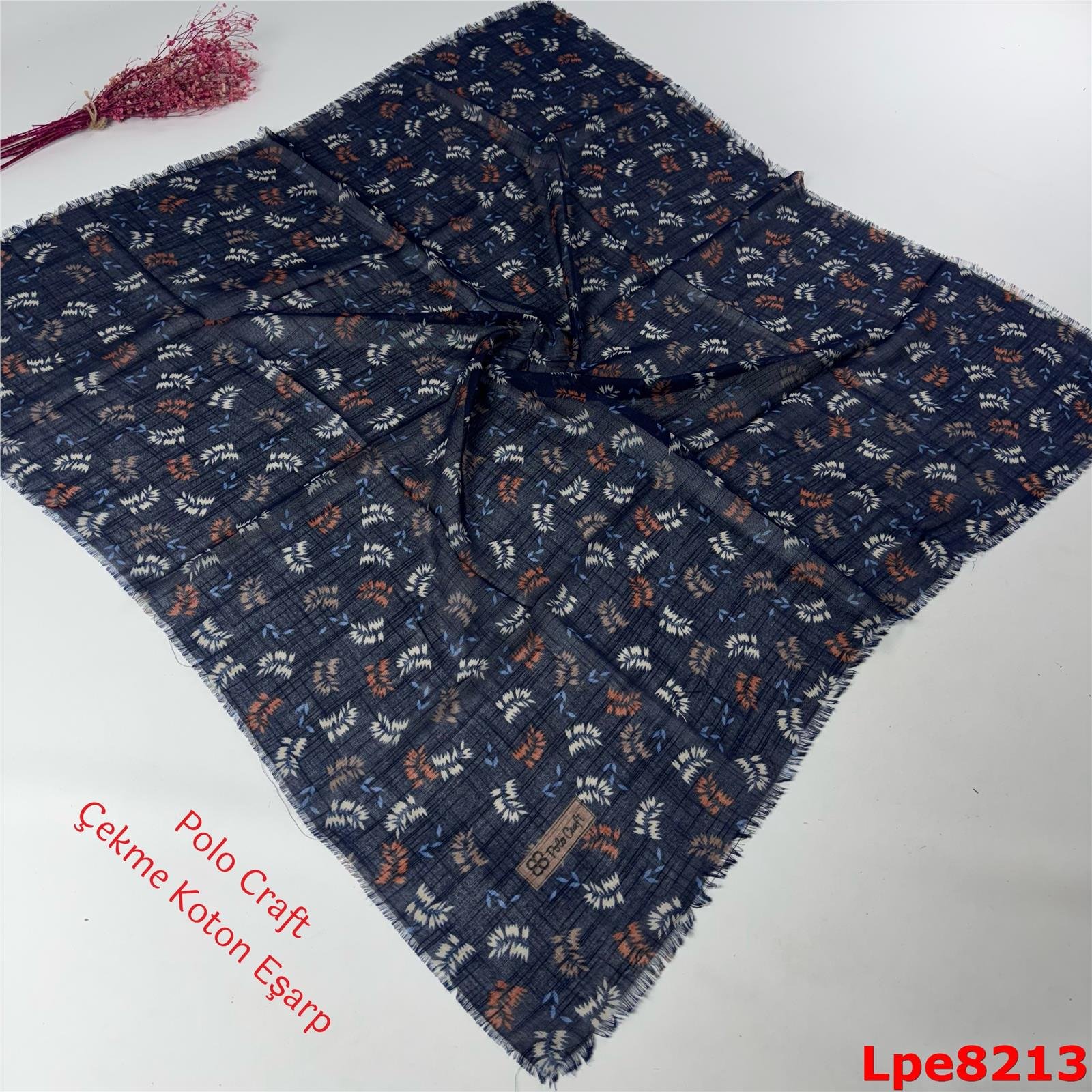 N-129  Polo Craft Çekme Coton Eşarp