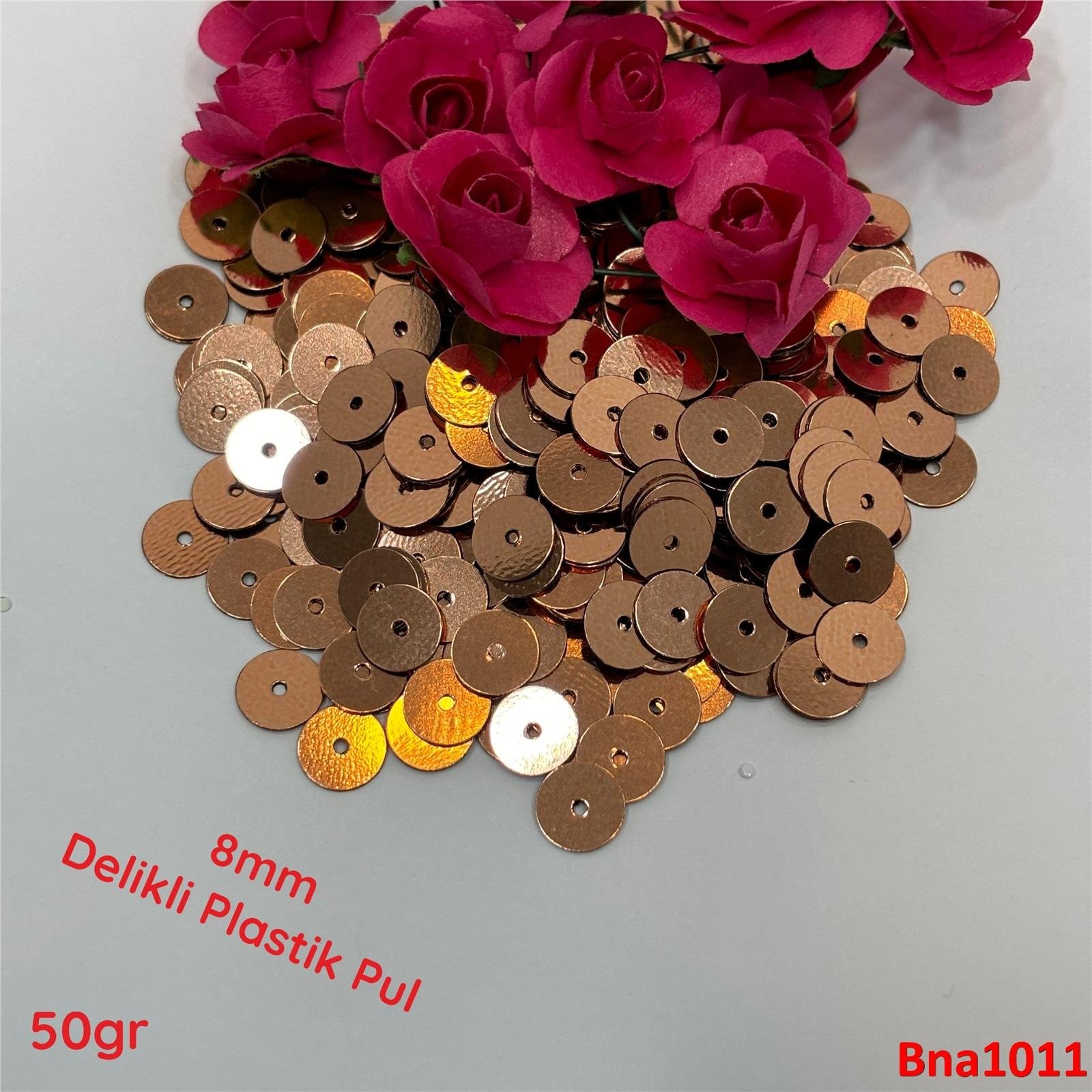 R-146 8mm Ortadan Delikli Plastik Pul