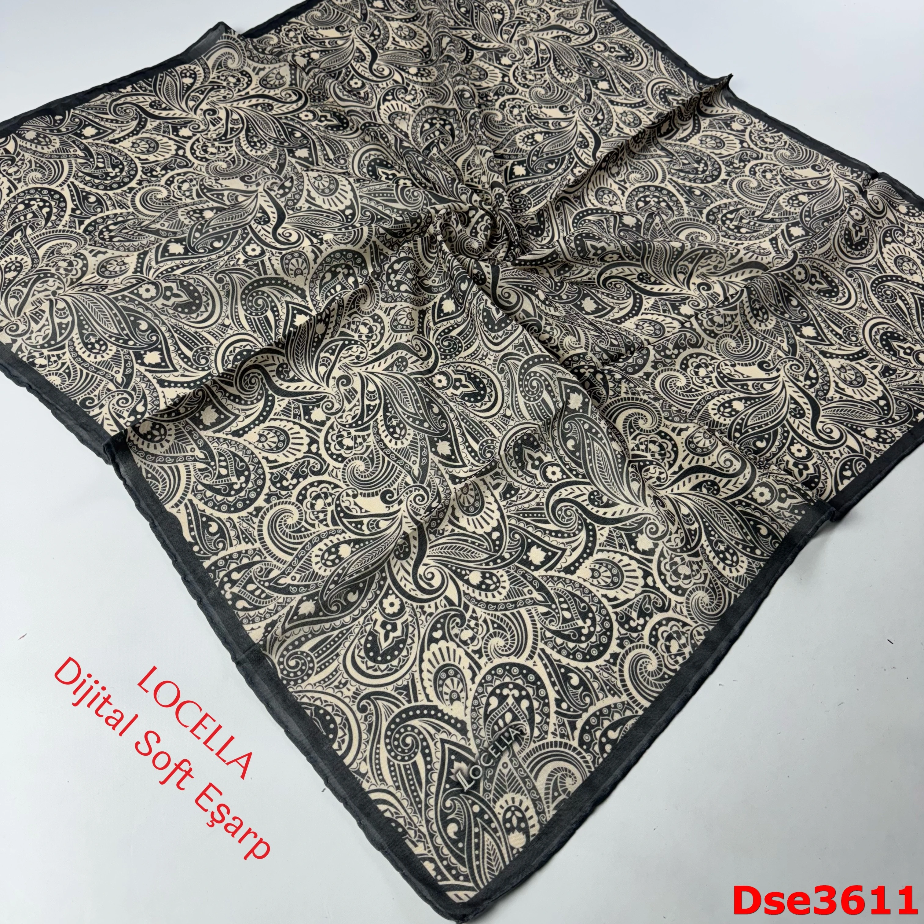 S-107 Locella El Dikişli Soft Eşarp