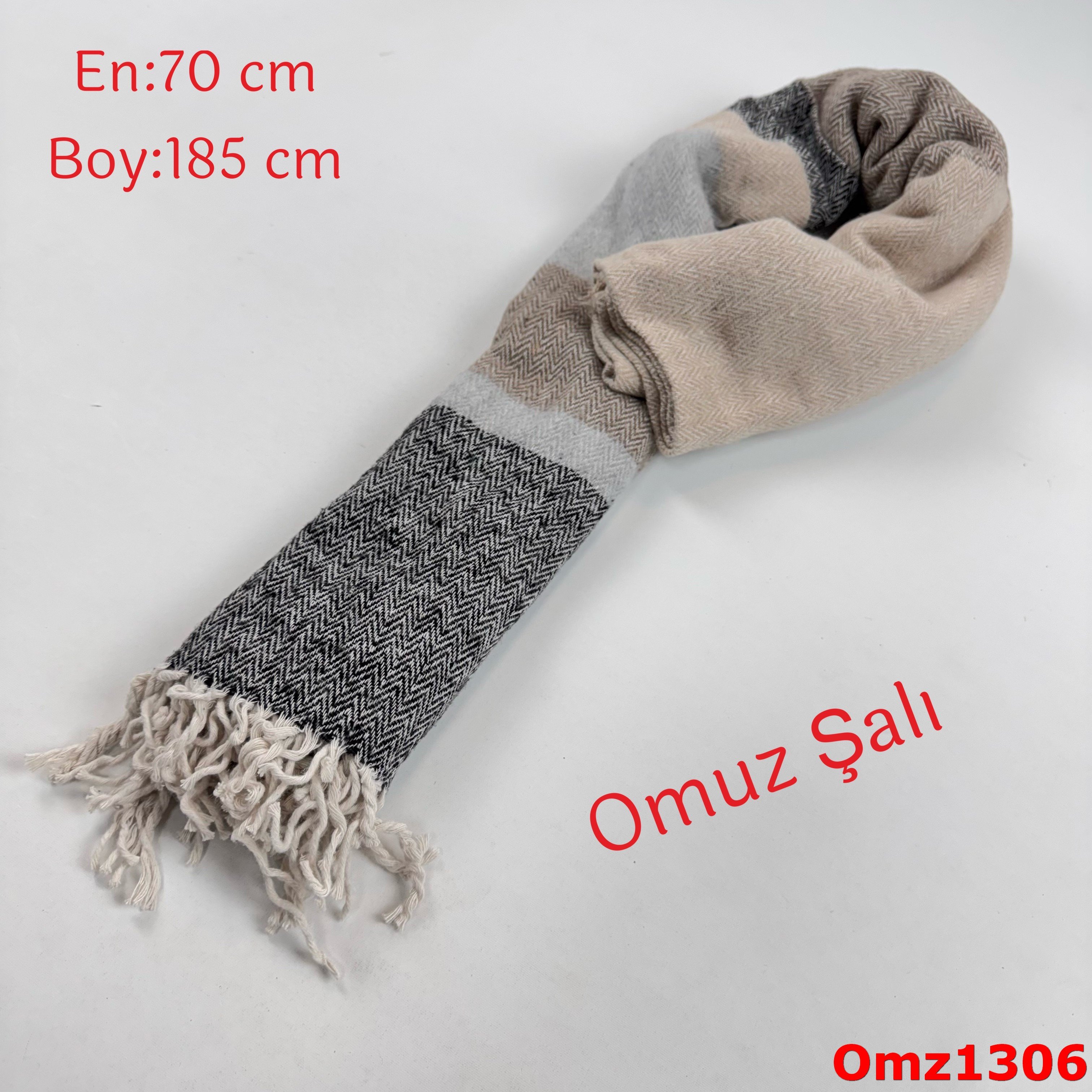 ZY-076 Düz Balıksırtı Omuz Şalı