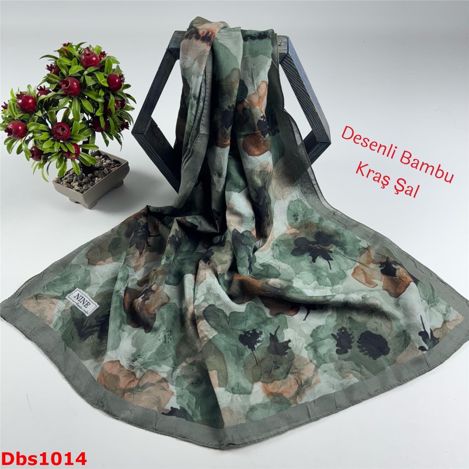 ZA-102 Nine Desenli Bambu Kraş Şal