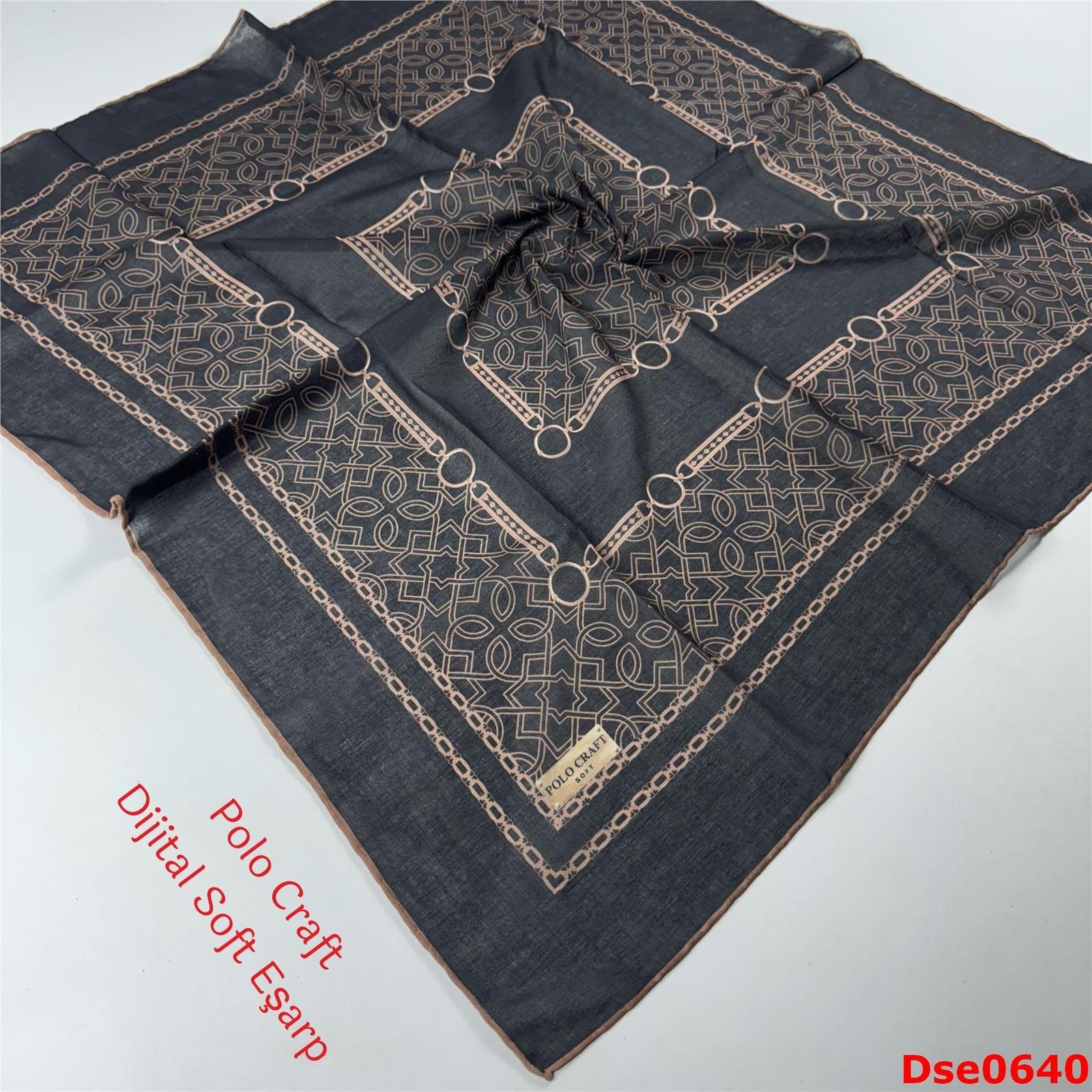 L-029 Polo Craft Dijital Soft Eşarp