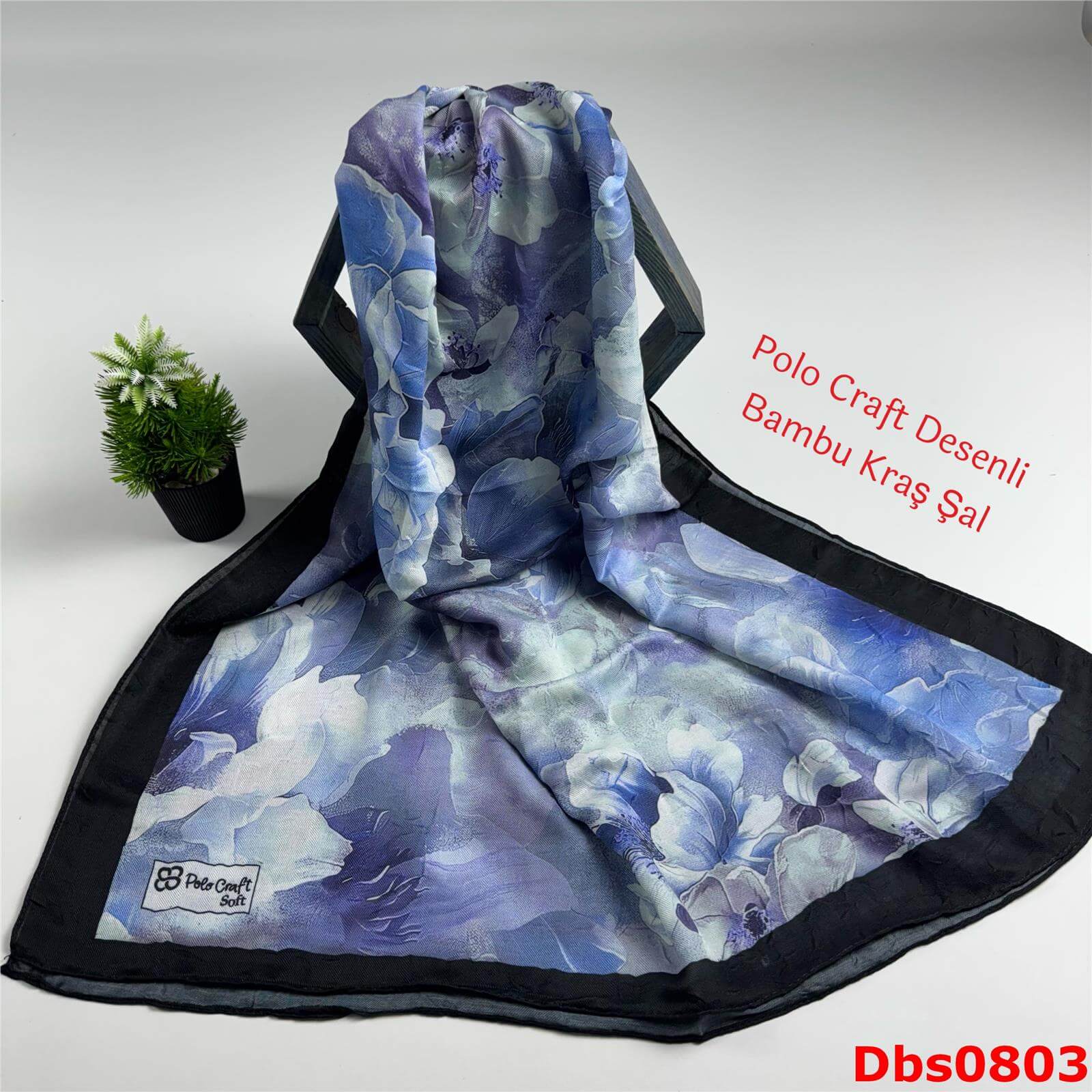 ZC-065 Polo Craft Desenli Bambu Kraş Şal