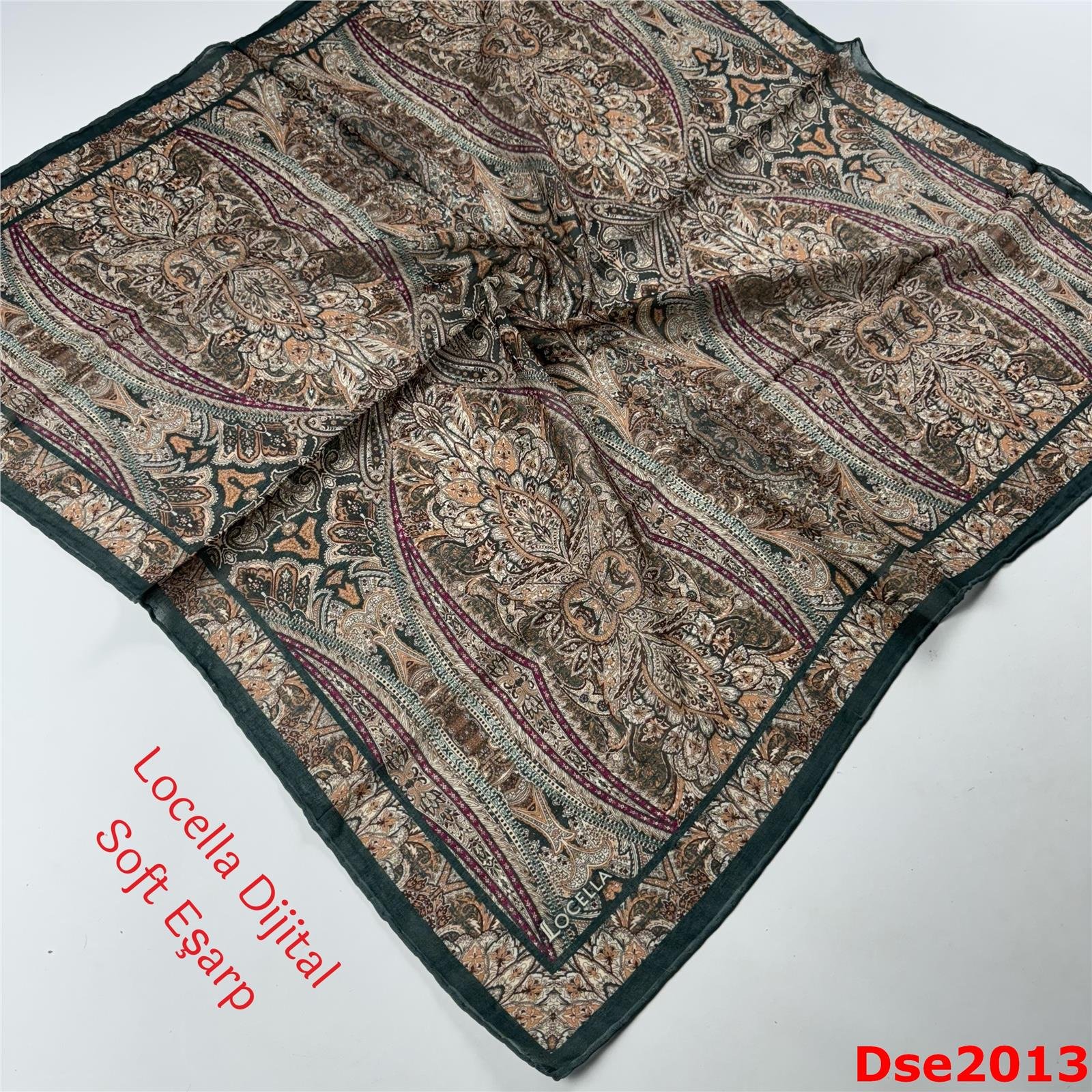 R-038 Locella El Dikişli Soft Eşarp