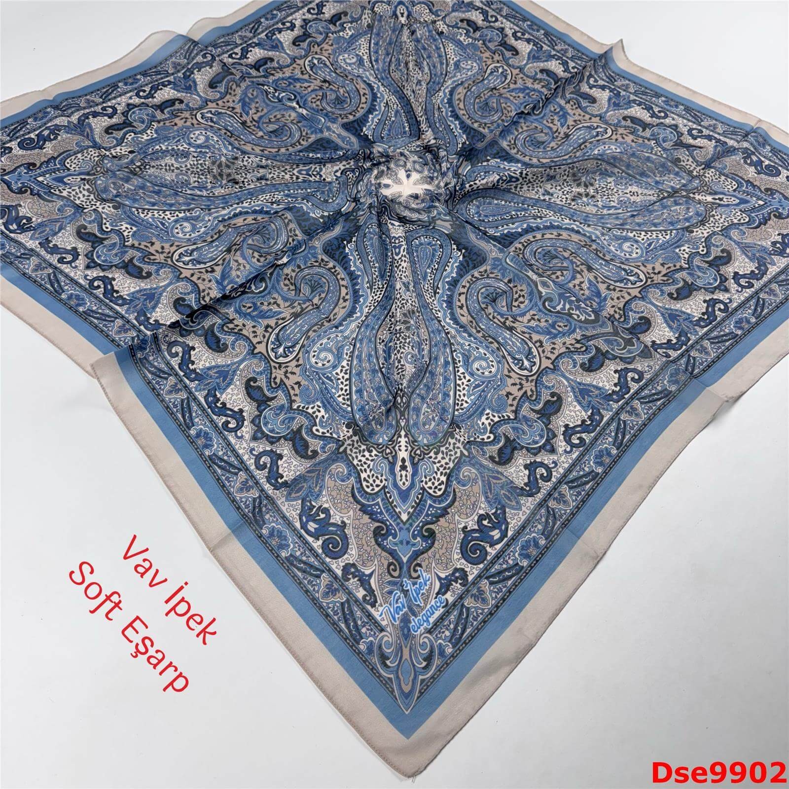 P-107 Vav İpek Soft Eşarp
