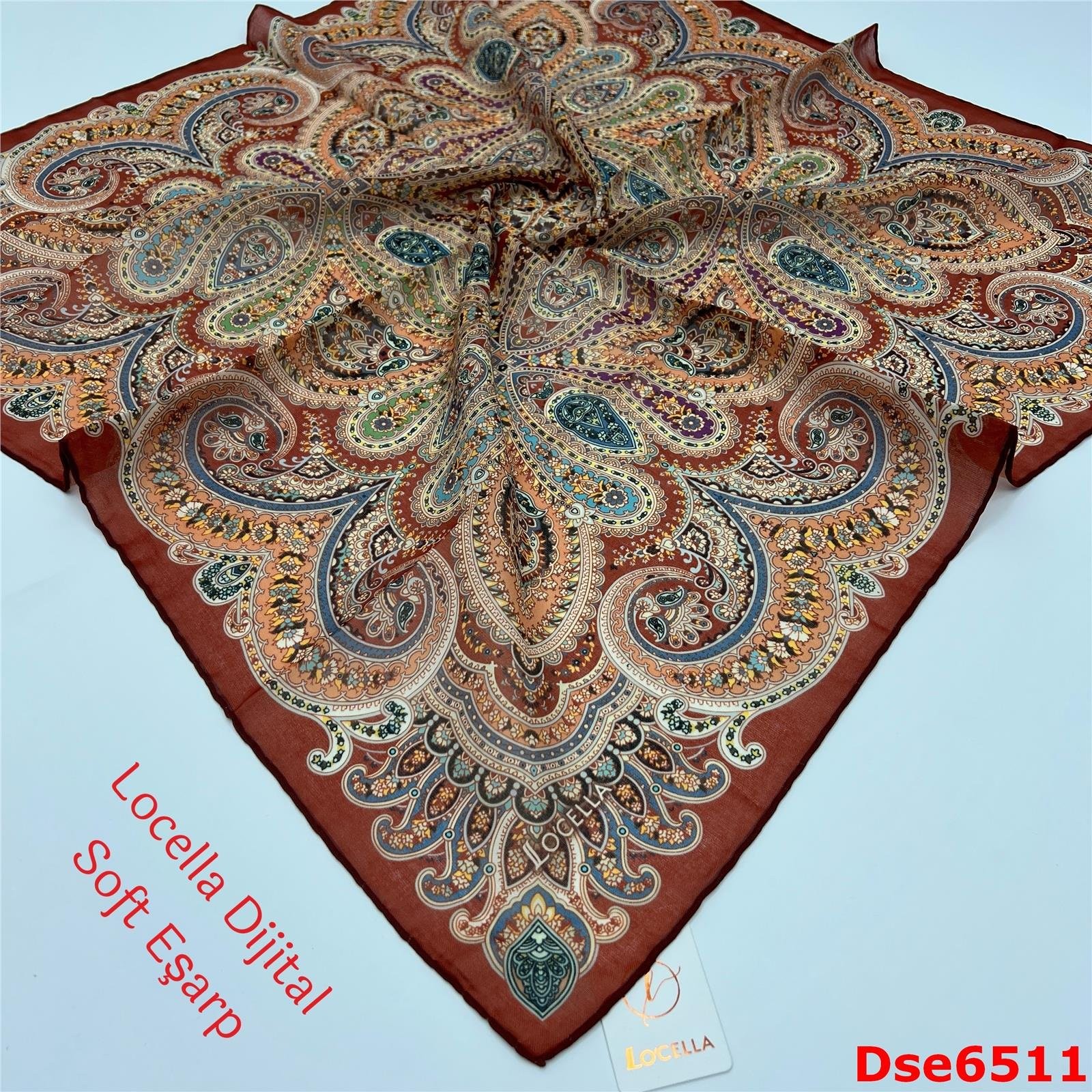 R-079 Locella El Dikişli Soft Eşarp