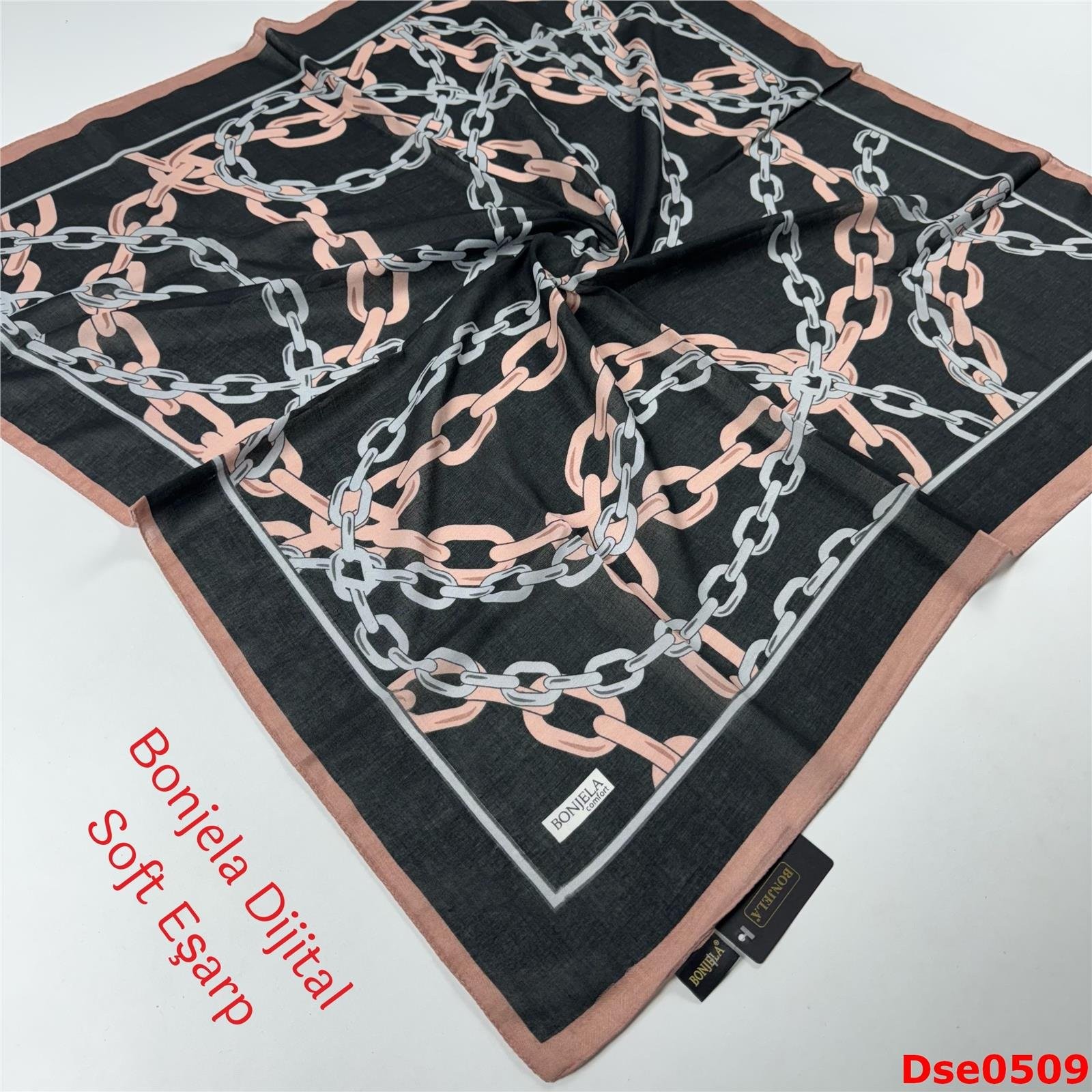 L-062 Bonjela Dijital Soft Eşarp