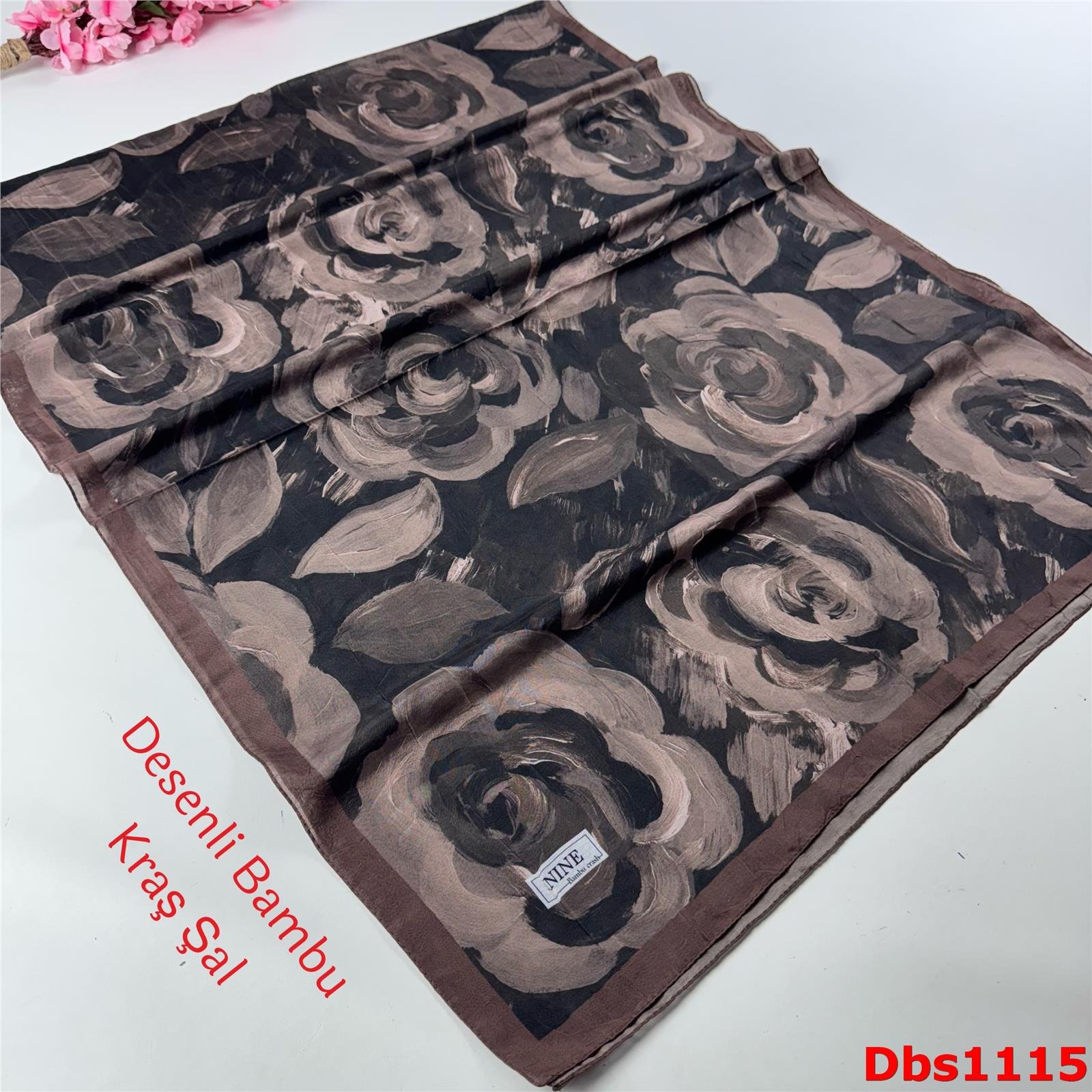 ZC-052 Nine Desenli Bambu Kraş Şal