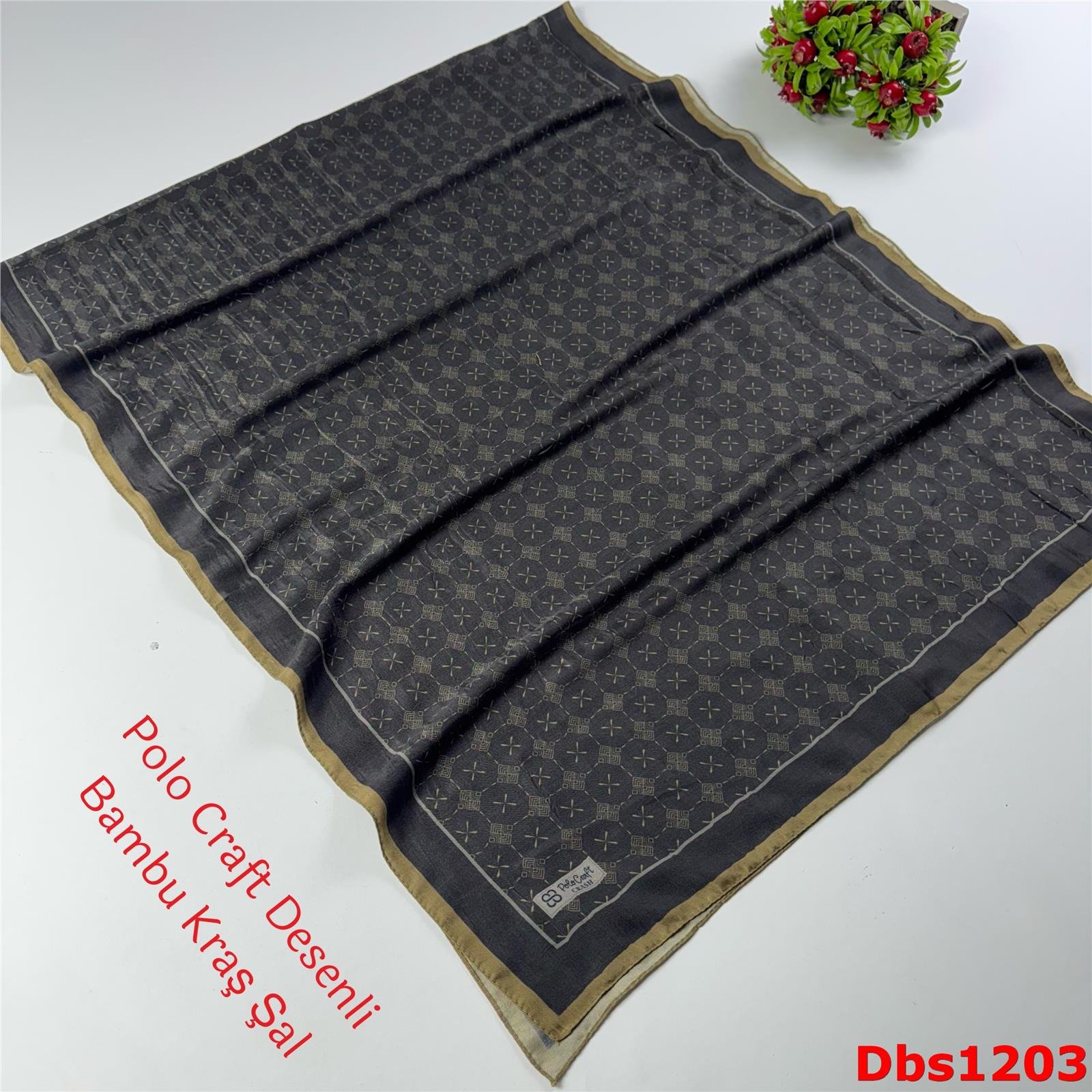 ZA-010 Polo Craft Desenli Bambu Kraş Şal