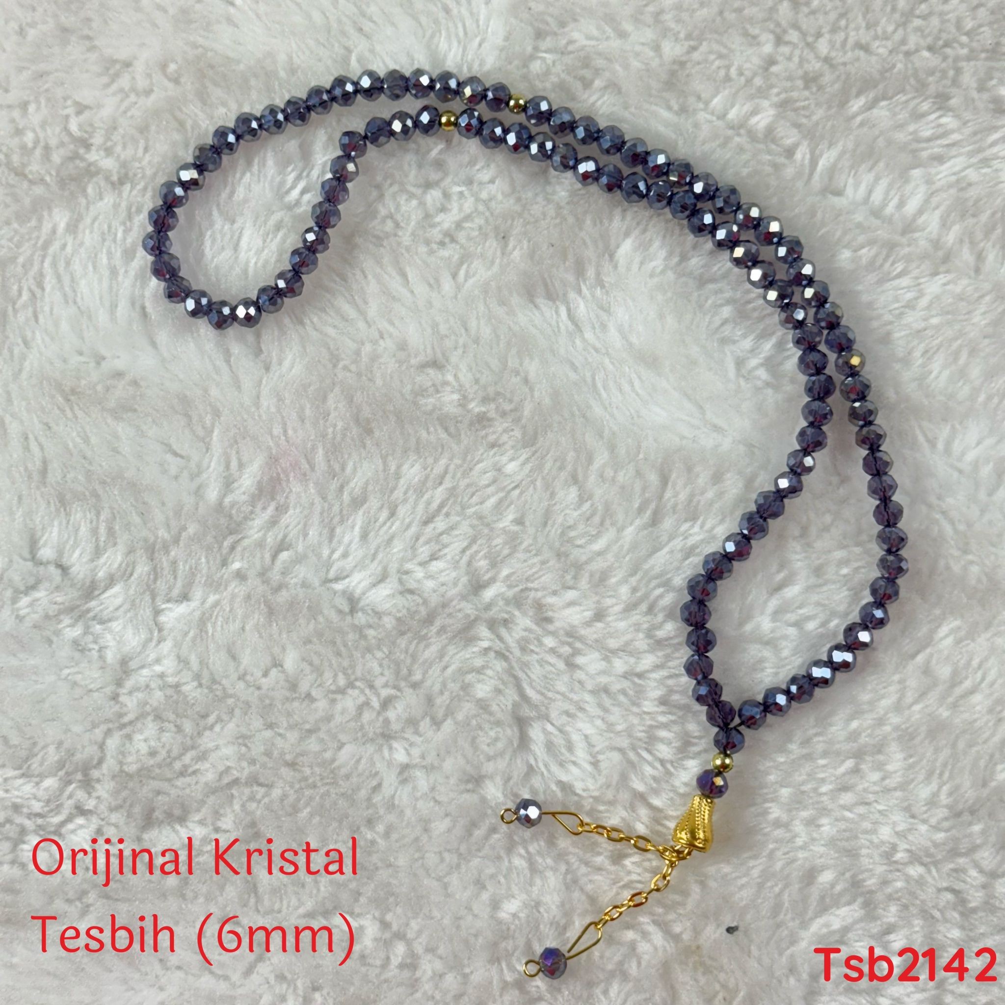 ZZ-083 Orijinal Kristal Tesbih 6mm