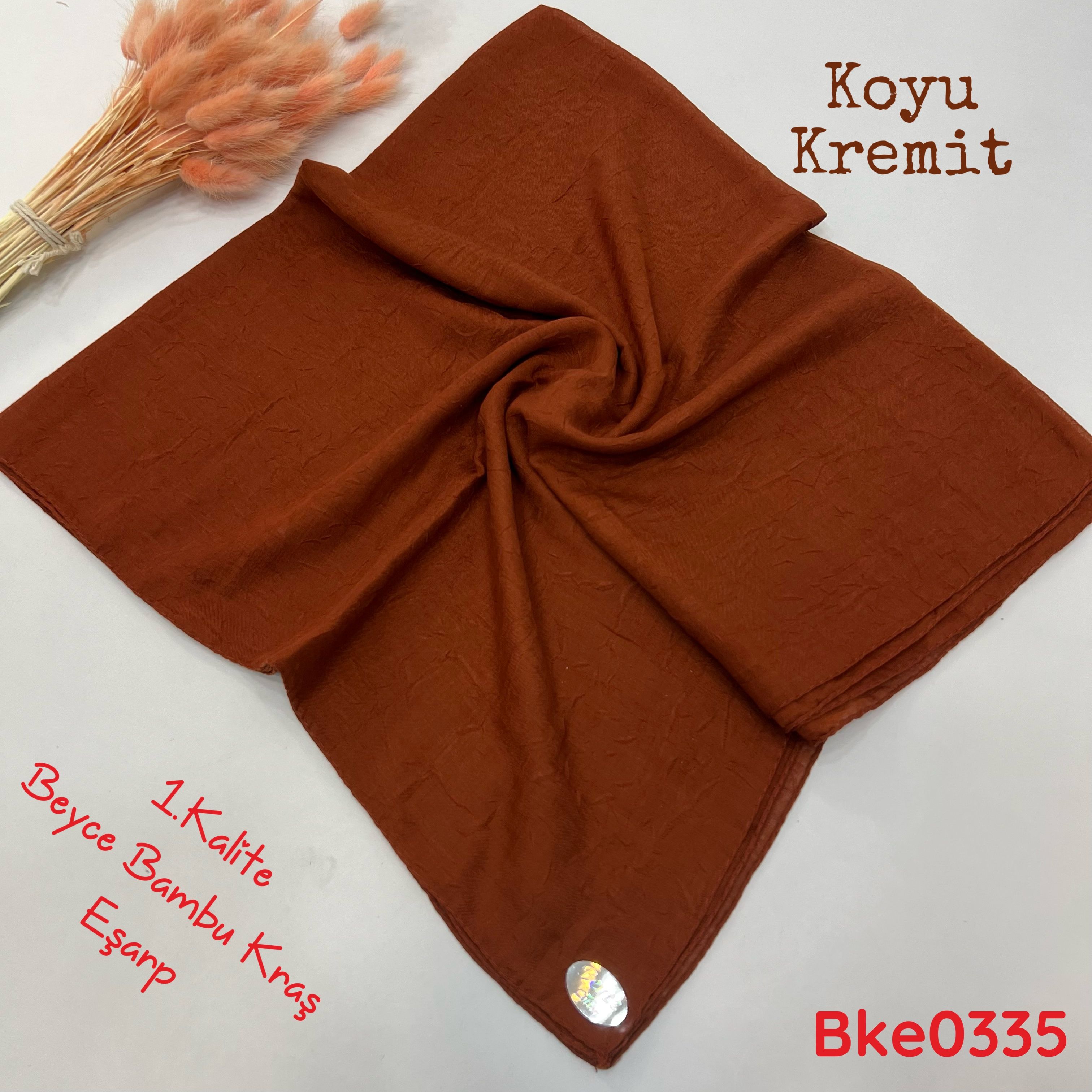 K-096 Beyce Bambu Kraş Eşarp