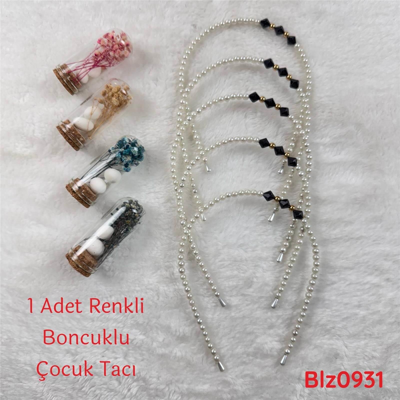 UB-235 Boncuklu Çocuk Tacı  1 Adet