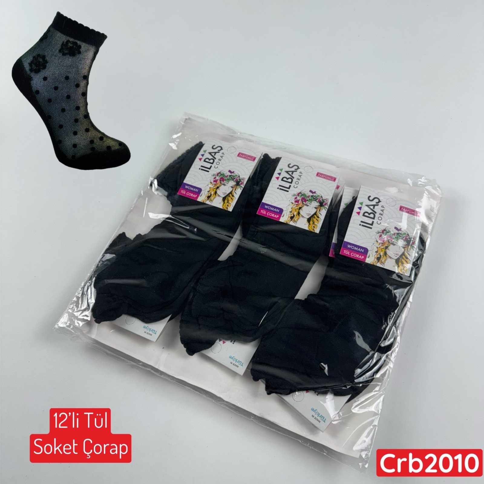 ZV-304 Tül Soket Çorap 12 ADET