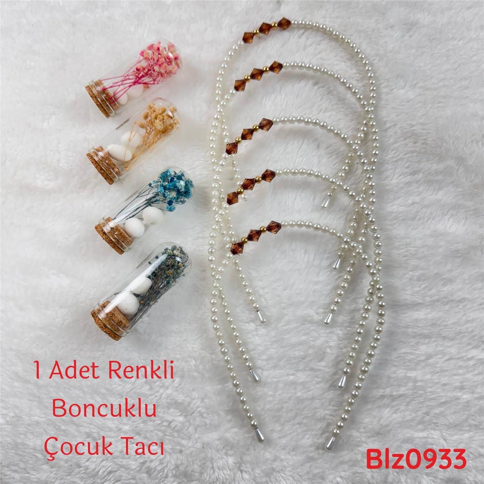 UB-238 Boncuklu Çocuk Tacı  1 Adet