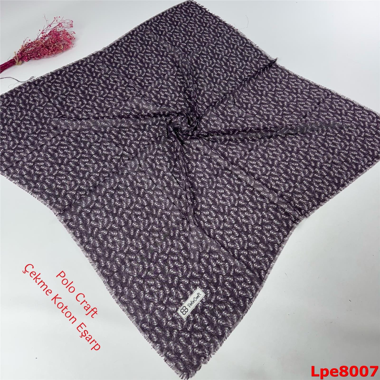 N-078 Polo Craft Çekme Coton Eşarp