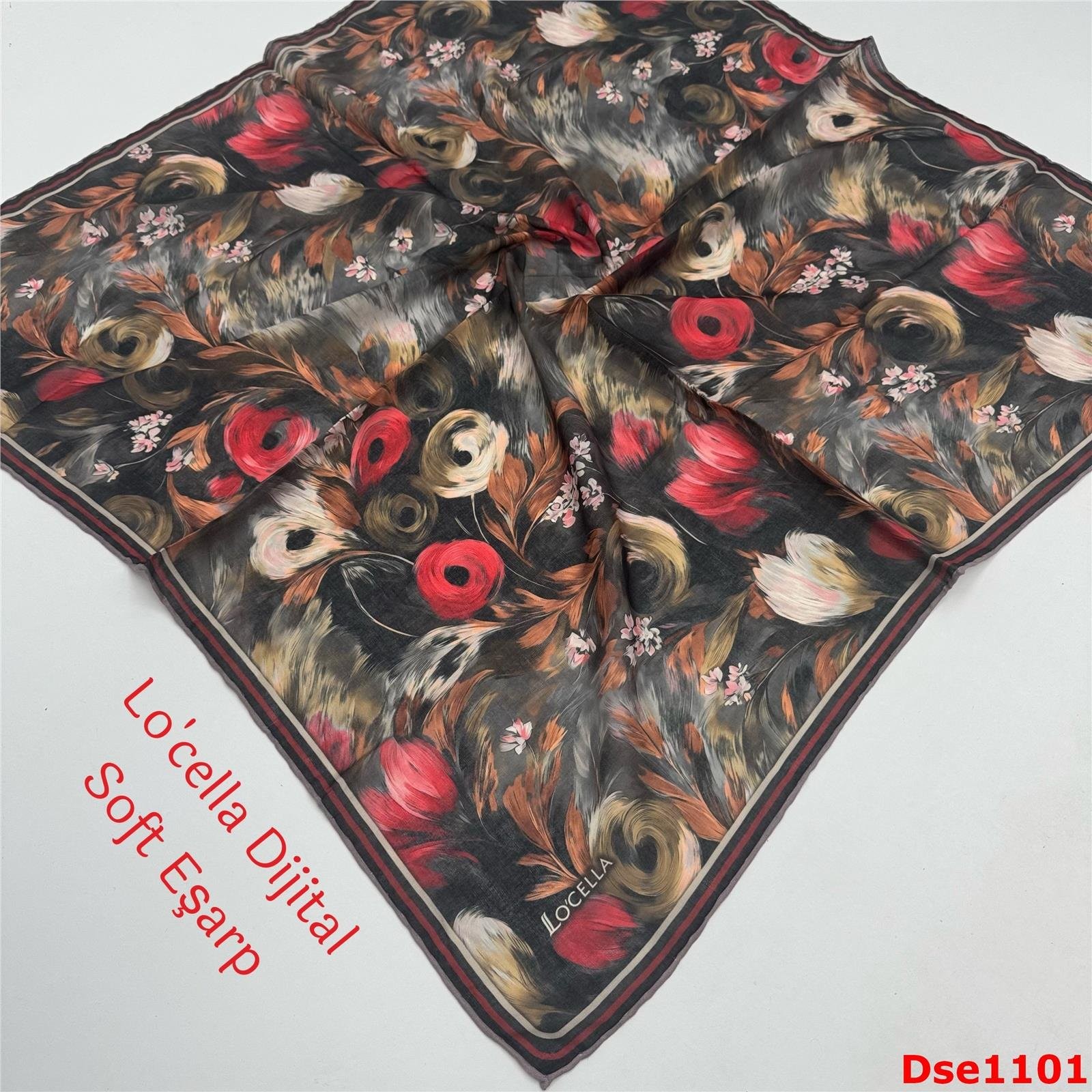 P-011 Locella El Dikişli Soft Eşarp