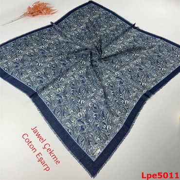 N-132 Jawel Çekme Coton Eşarp