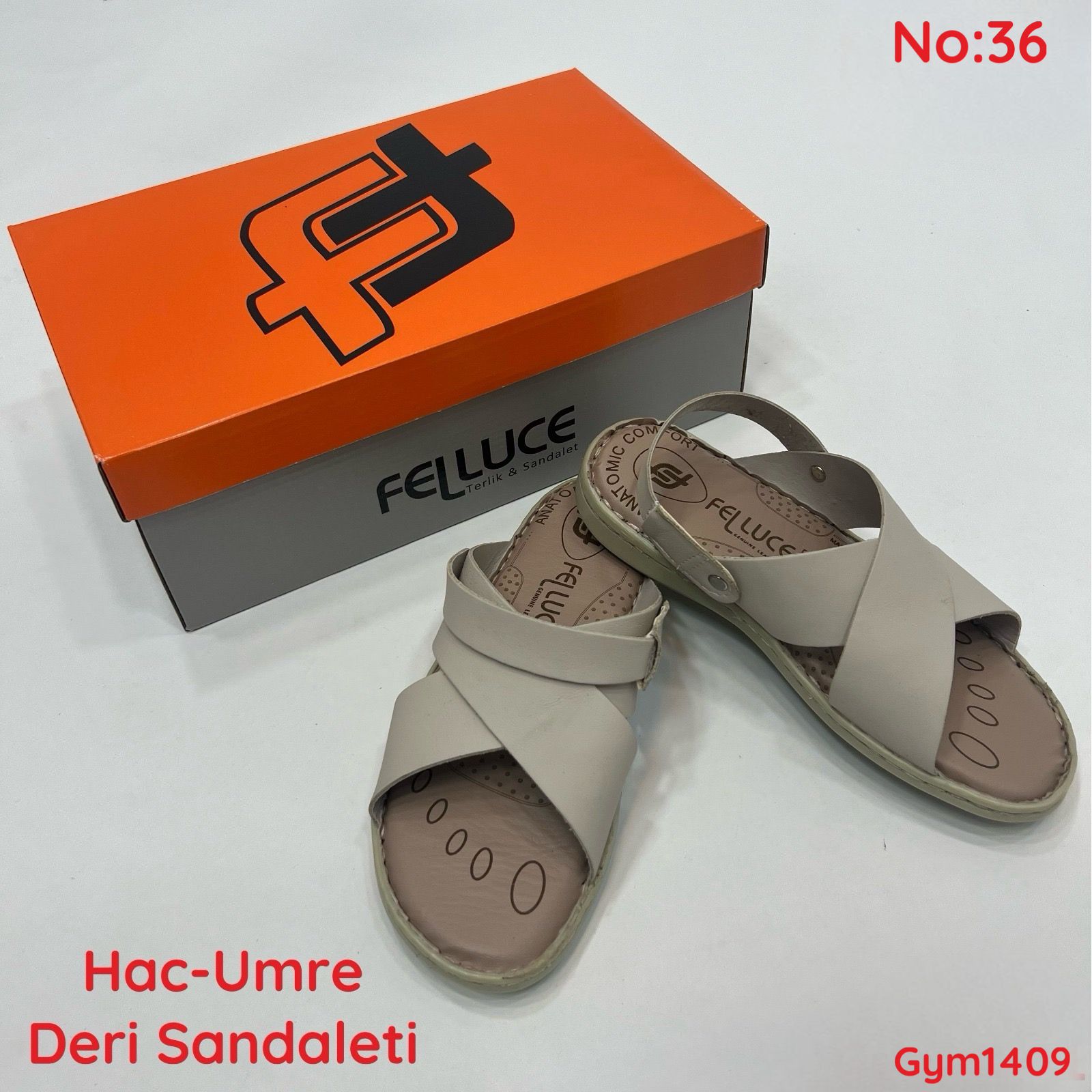 KA-067 Deri Hac Umre Sandaleti 36 Numara