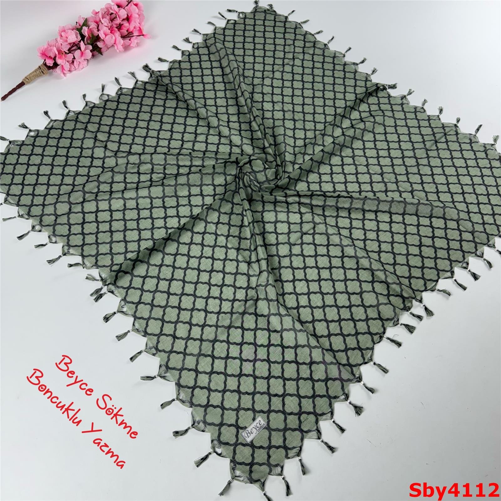 L-118  Beyce Sökme Boncuklu Yazma