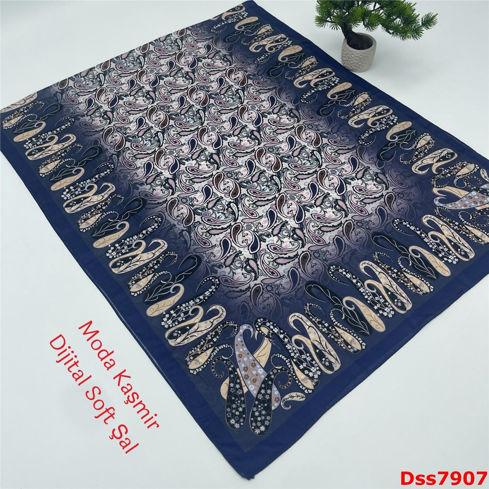 ZE-017  Moda Kaşmir Dijital Soft Şal