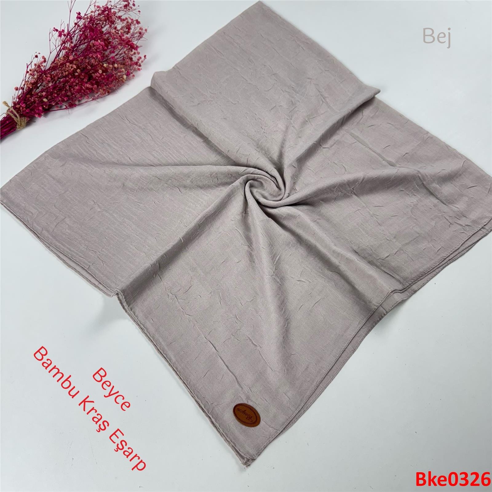 T-041 Beyce Bambu Kraş Eşarp