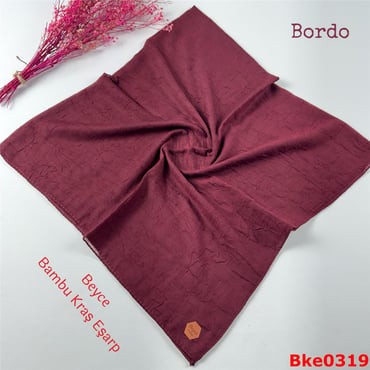 T-091 Beyce Bambu Kraş Eşarp