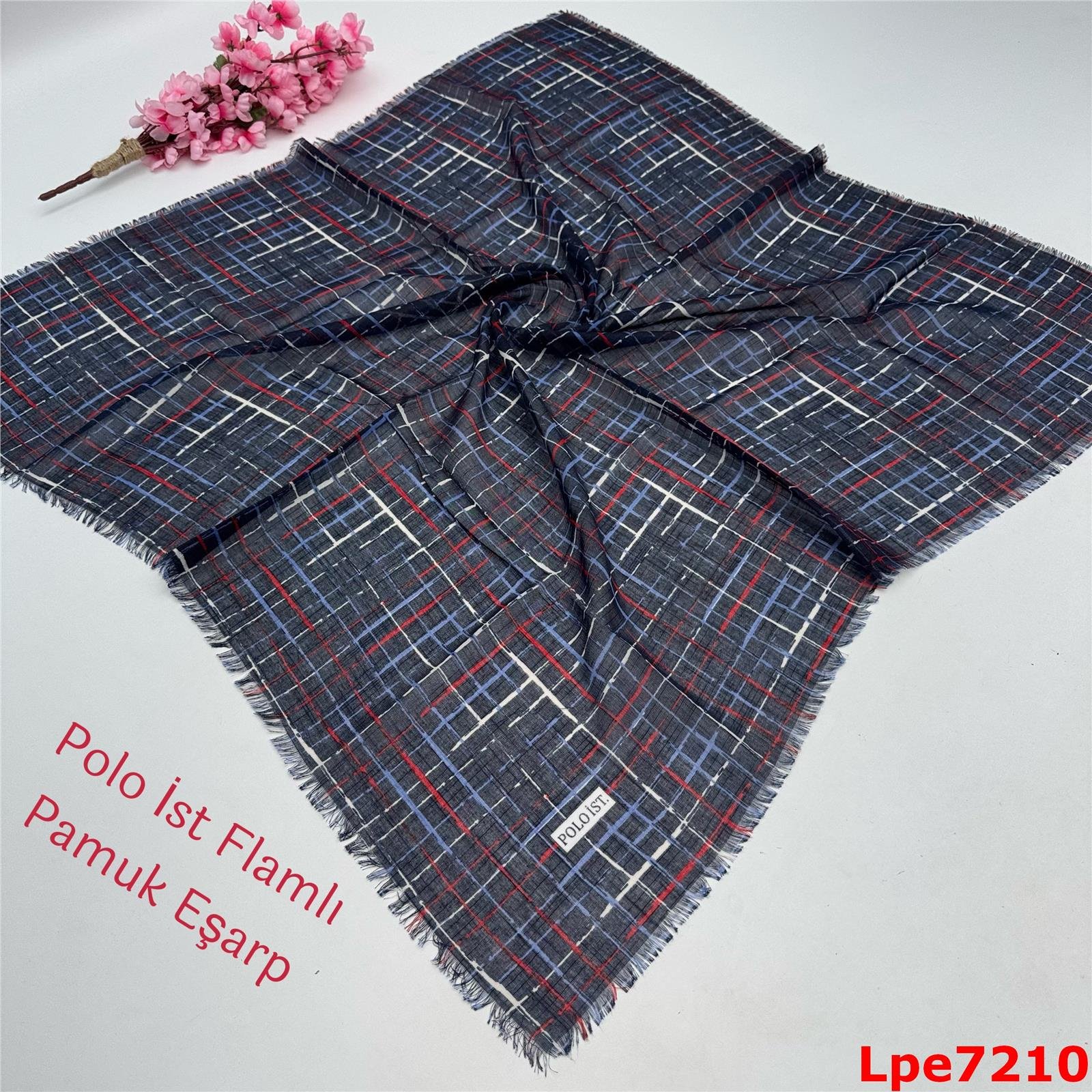 O-042 Polo İst Flamlı Pamuk Eşarp