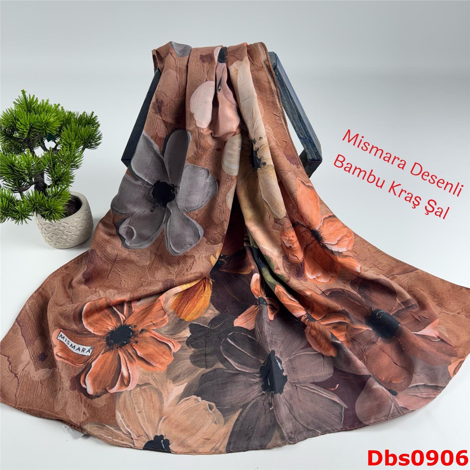 Y-046 Mismara Desenli Bambu Kraş Şal