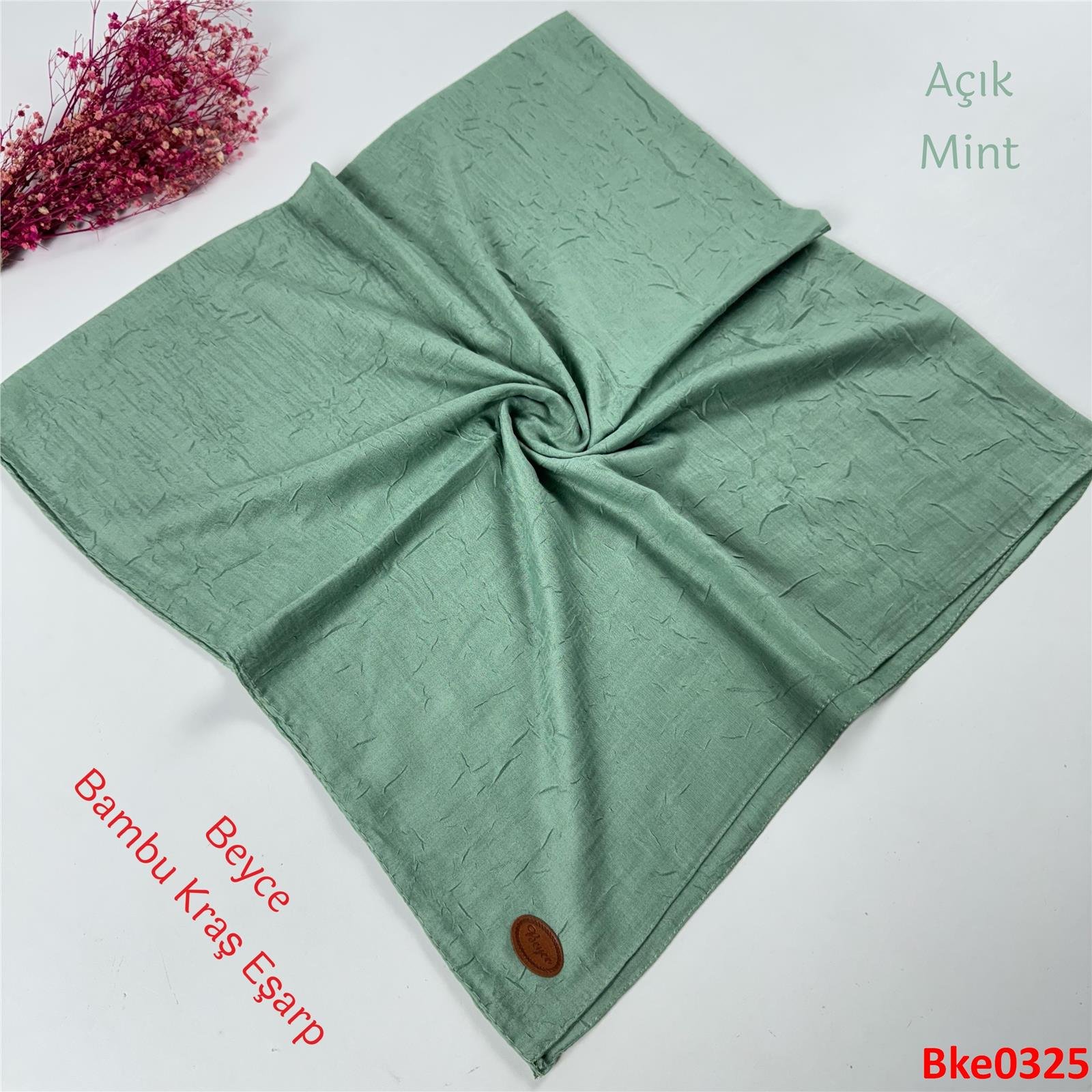T-040 Beyce Bambu Kraş Eşarp