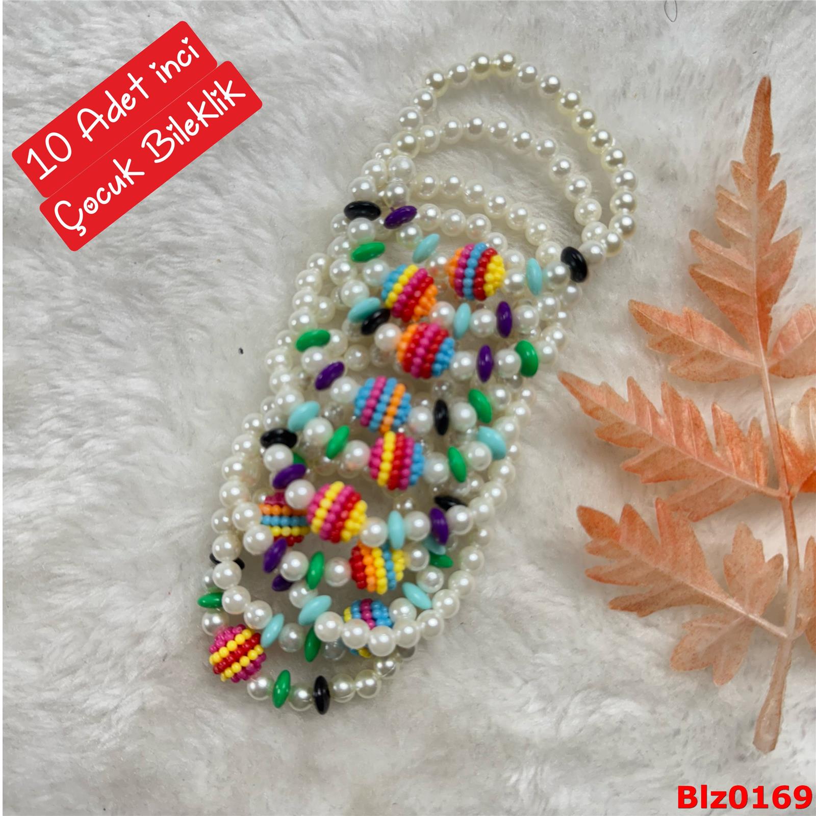 ZE-062 10 Adet İnci Esnek Renkli Bileklik