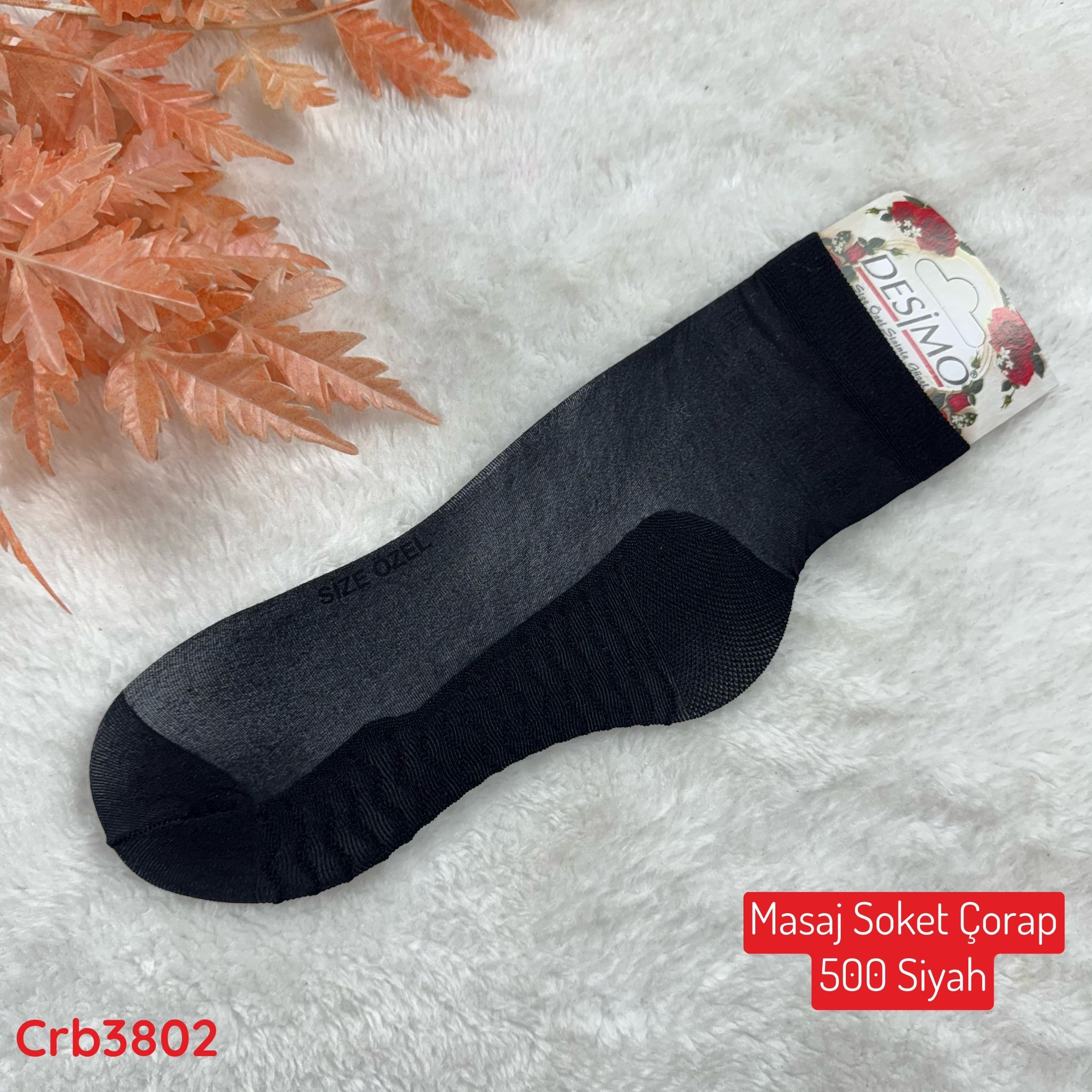 J-103 Masaj Soket Çorap 500 Siyah