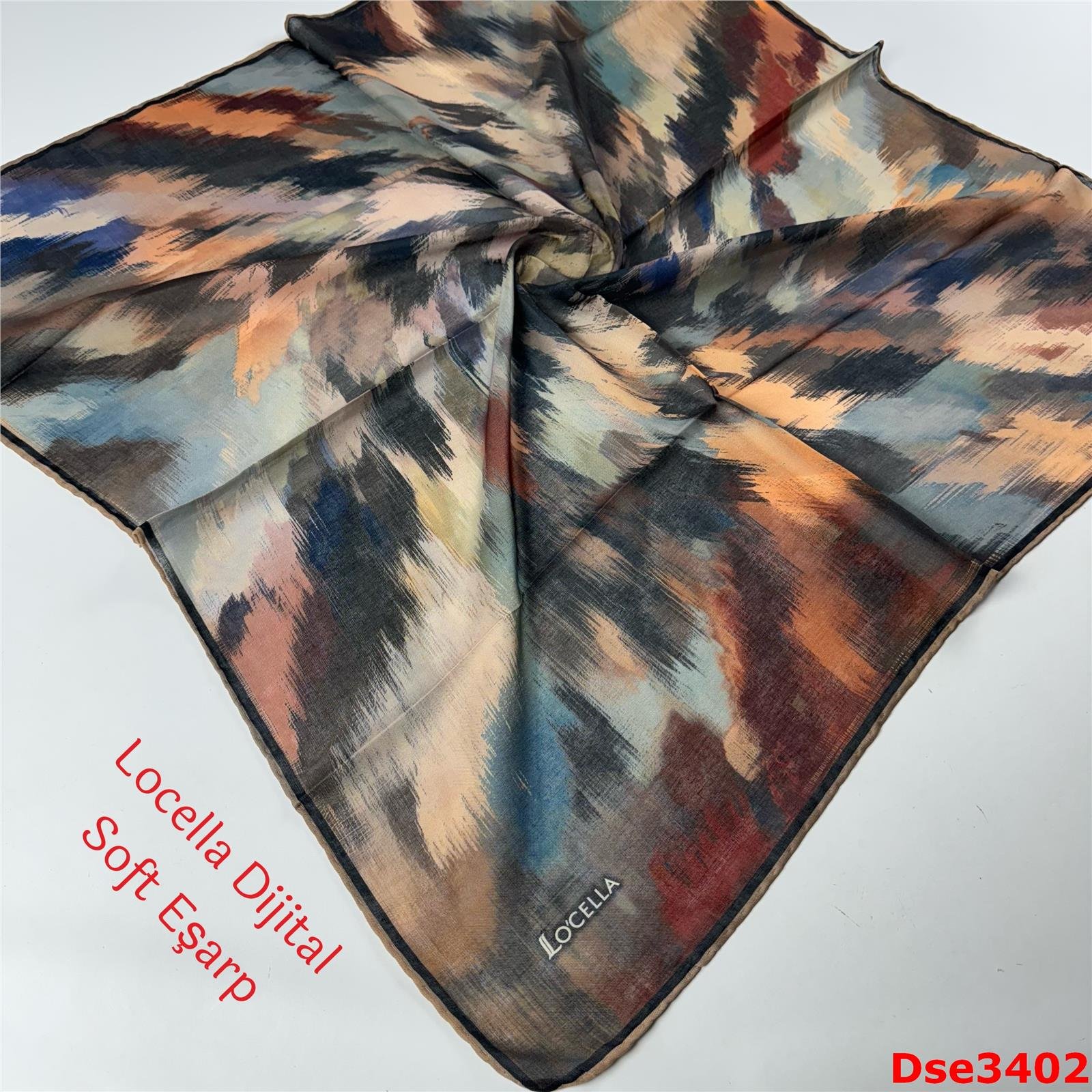 R-004 Locella El Dikişli Soft Eşarp