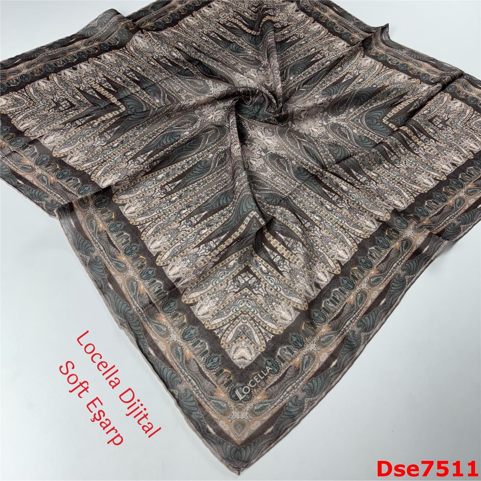 P-031 Locella El Dikişli Soft Eşarp