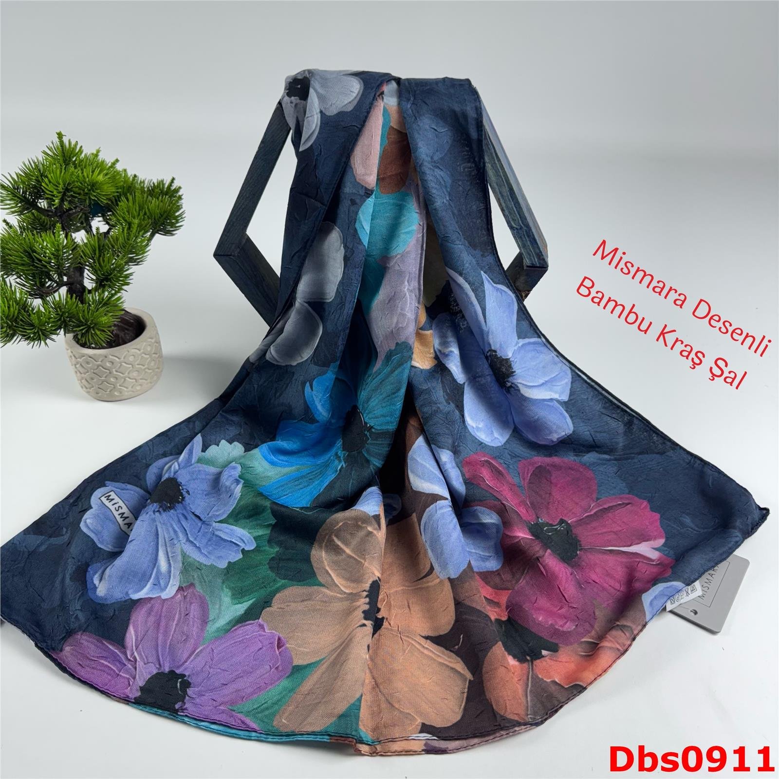 Y-053 Mismara Desenli Bambu Kraş Şal