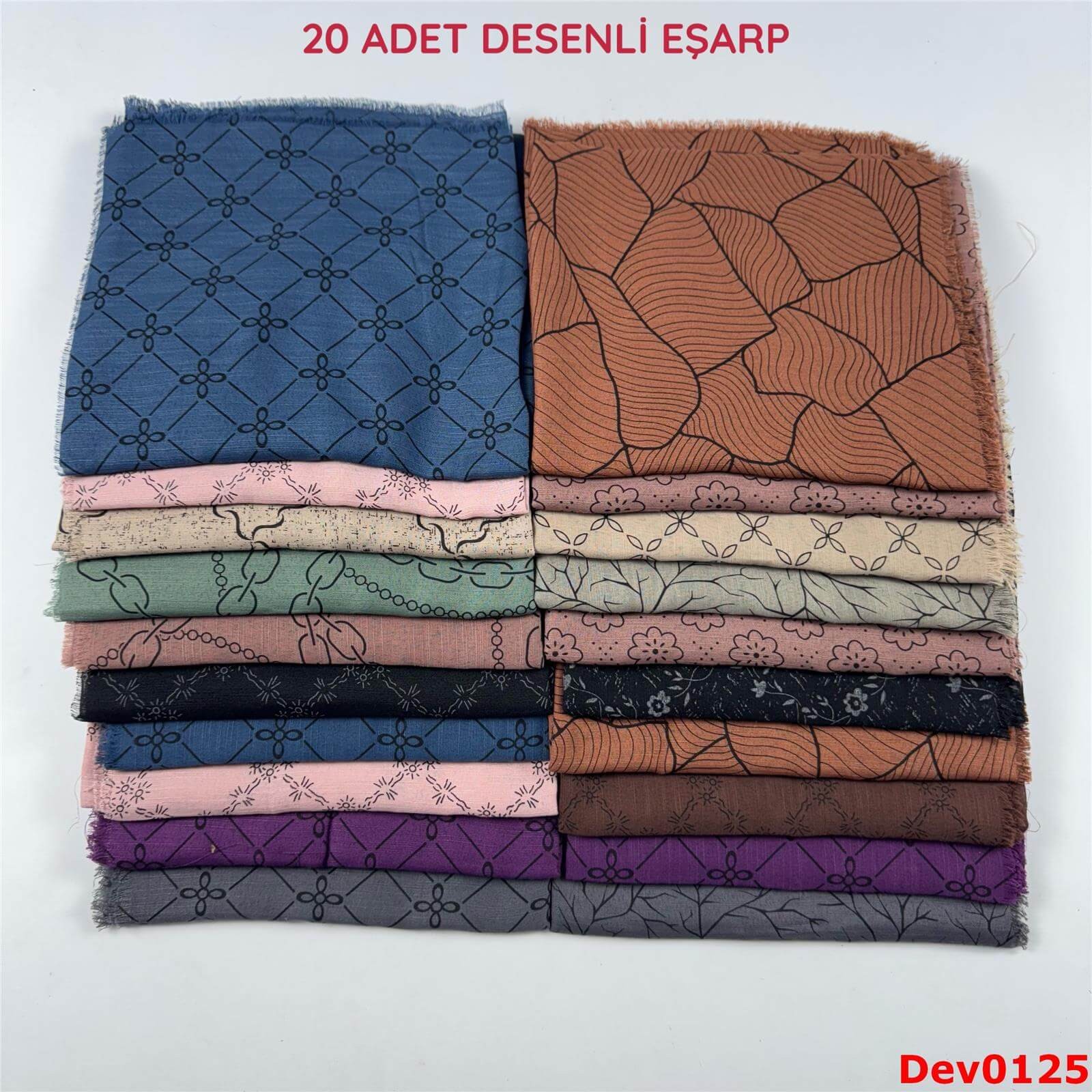 KAMPANYA.. 20 Adet Desenli Eşarp