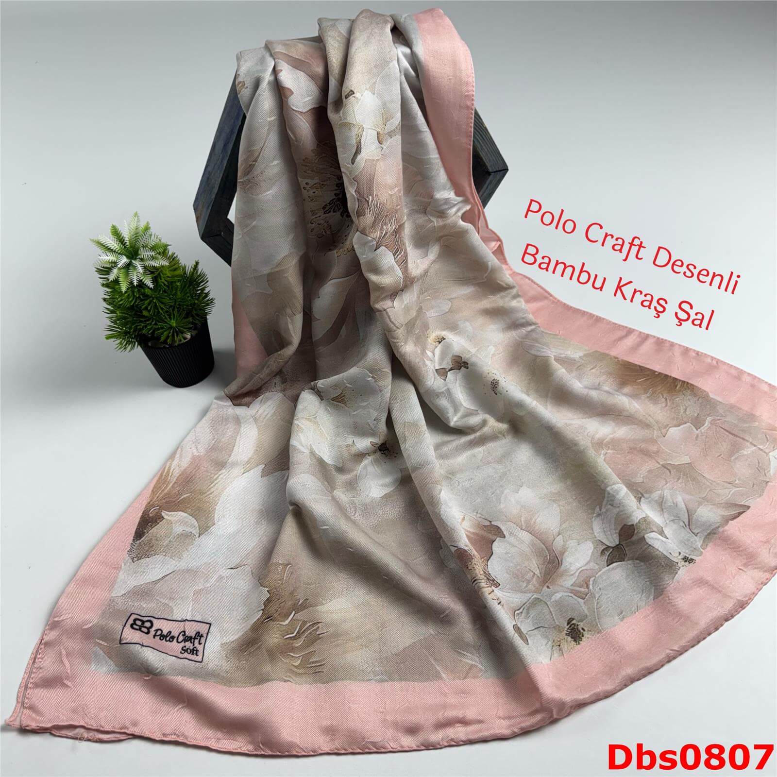 ZC-070 Polo Craft Desenli Bambu Kraş Şal