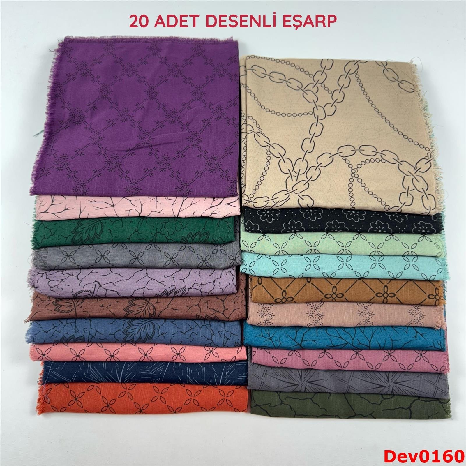 KAMPANYA.. 20 Adet Desenli Eşarp