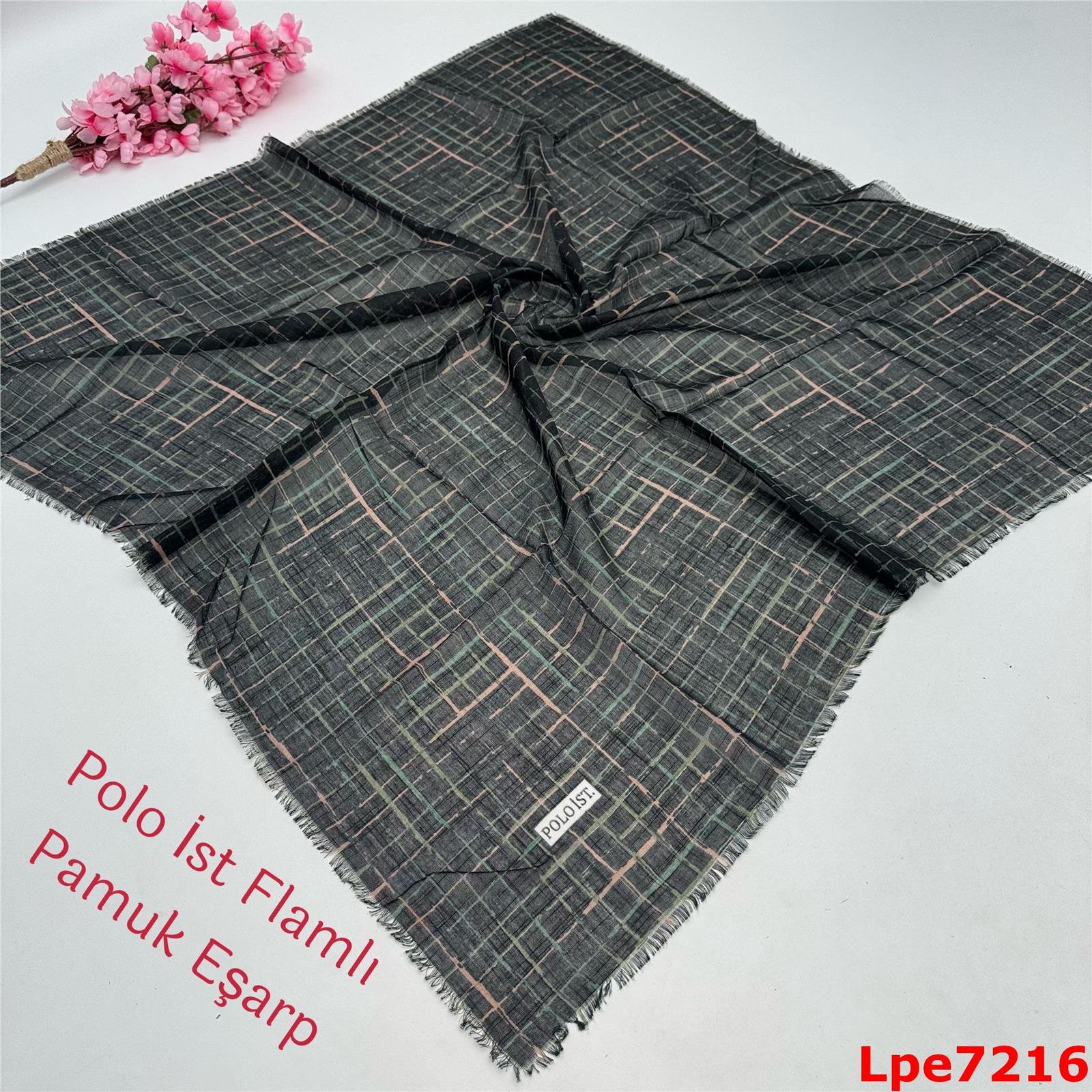 O-070 Polo İst Flamlı Pamuk Eşarp