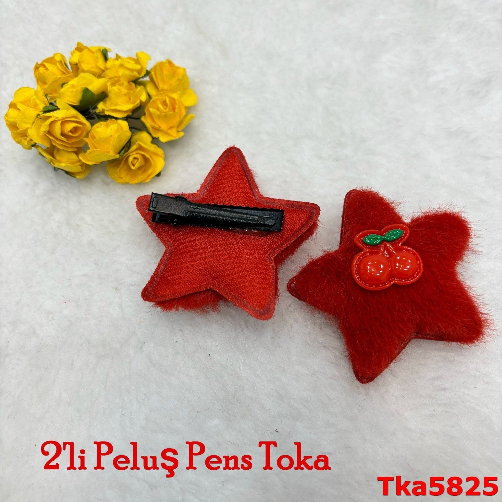 L-334 2'li Peluş Pens Toka