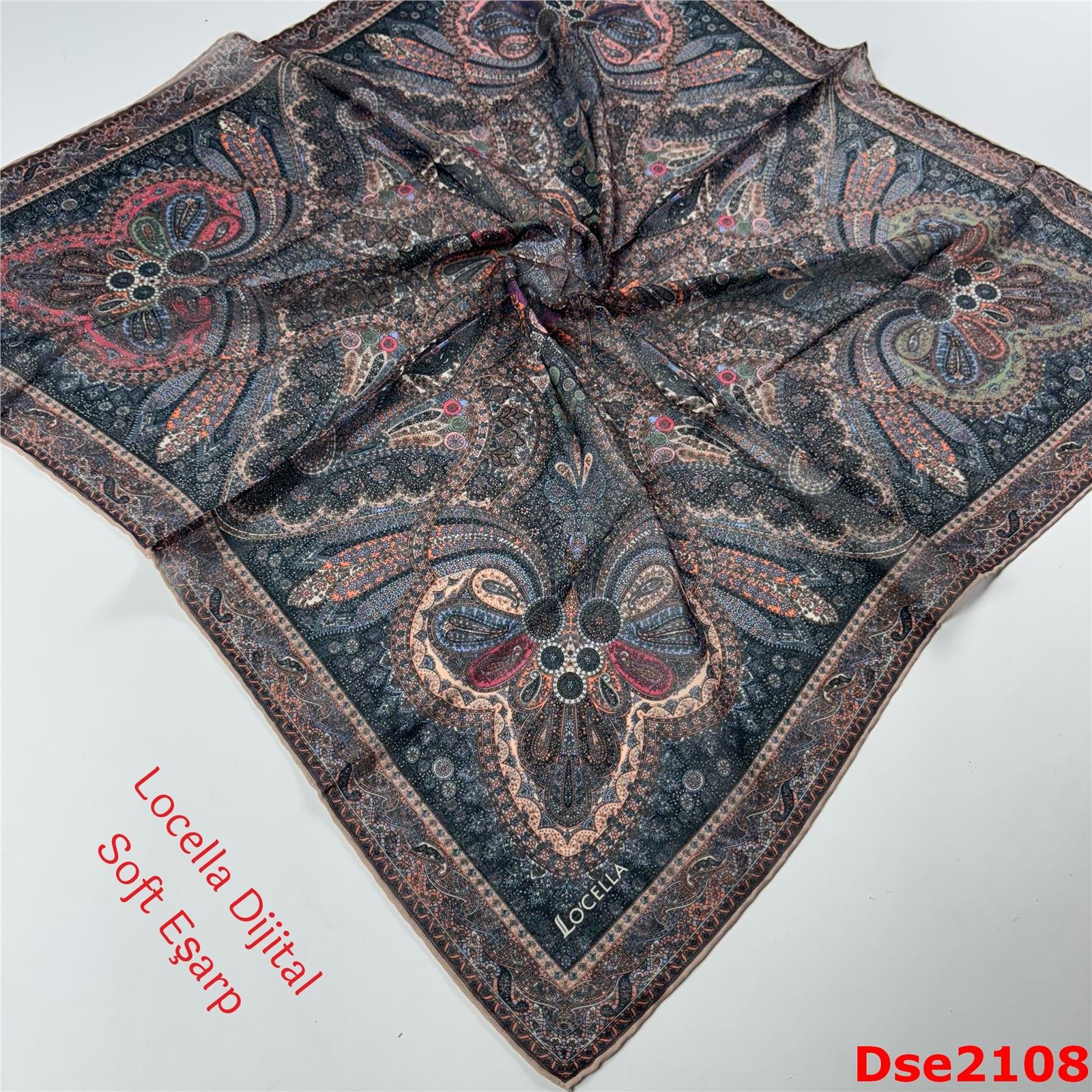 R-059 Locella El Dikişli Soft Eşarp