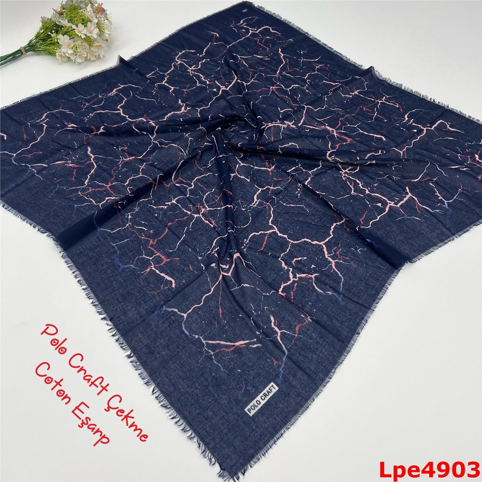 N-047 Polo Craft Çekme Coton Eşarp
