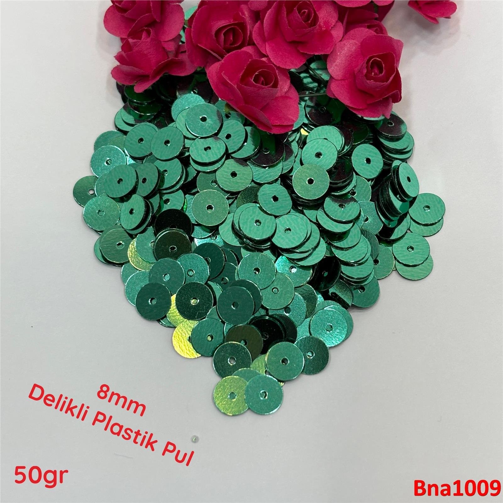 R-144 8mm Ortadan Delikli Plastik Pul