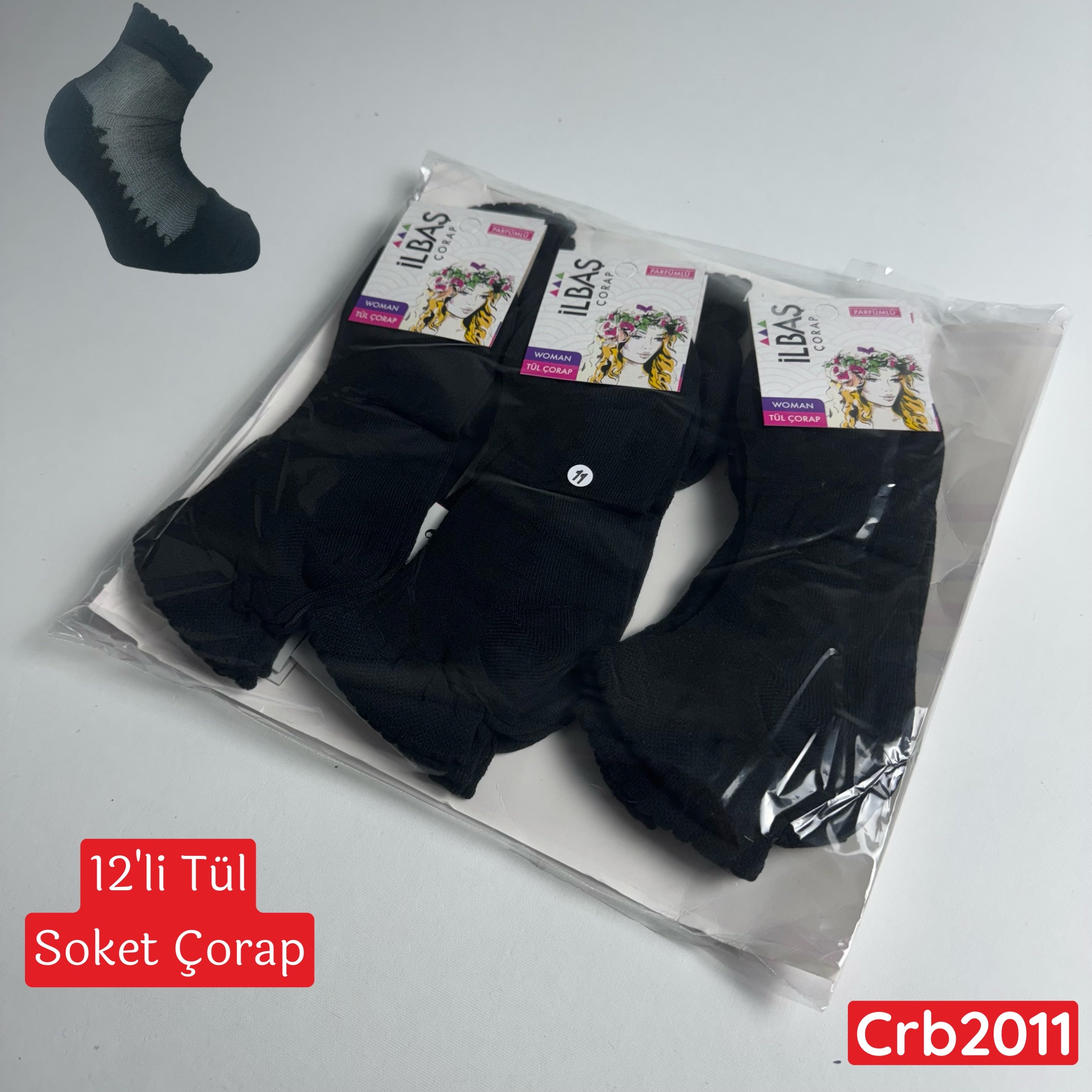 ZV-311 Tül Soket Çorap 12 ADET
