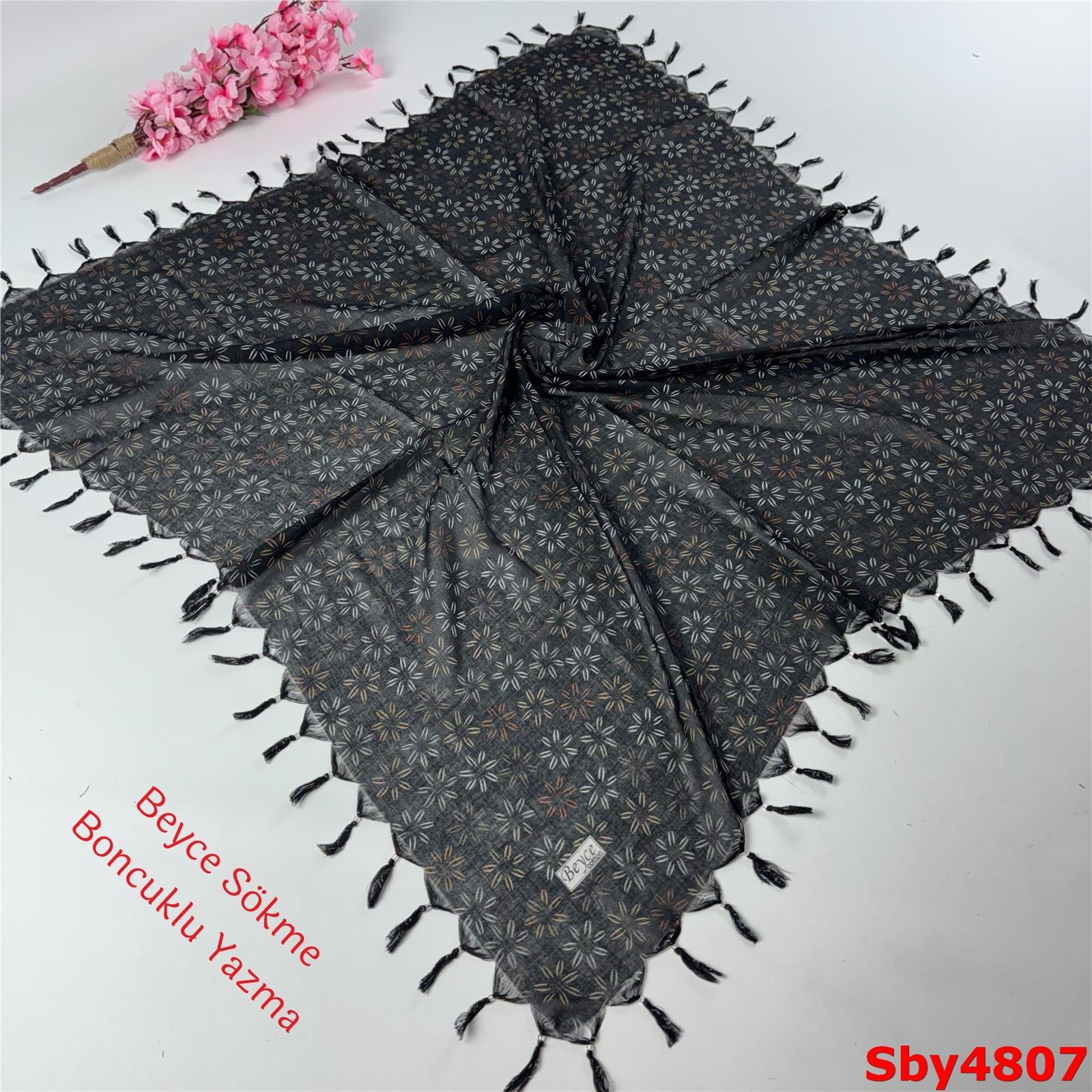 L-057 Beyce Sökme Boncuklu Yazma