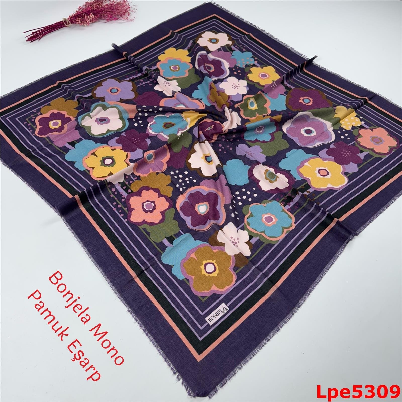 O-049 Bonjela Mono Pamuk Eşarp