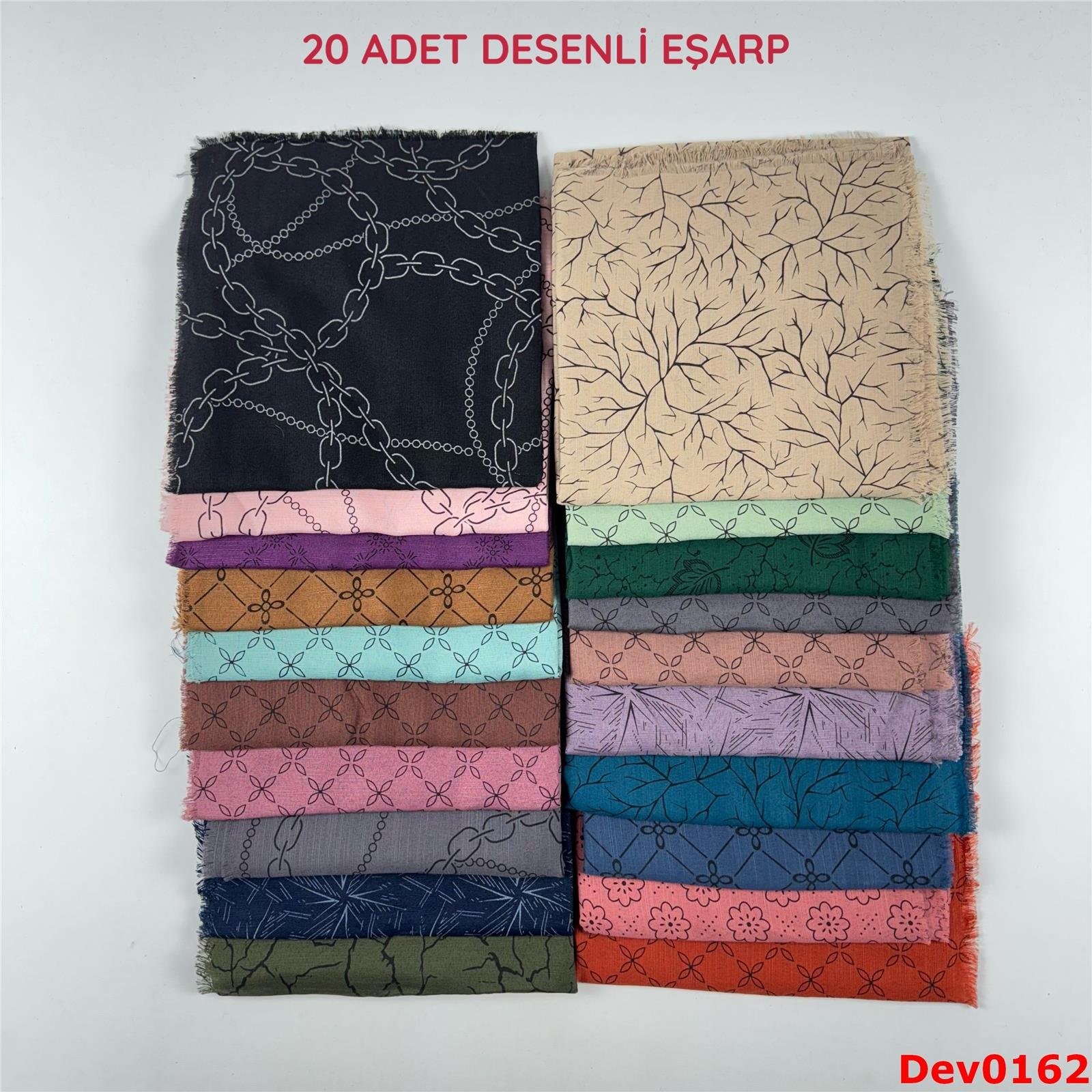 KAMPANYA.. 20 Adet Desenli Eşarp