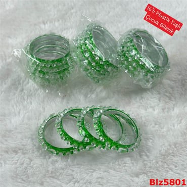 ZD-141 16'lı Plastik Taşlı Çocuk Bilezik