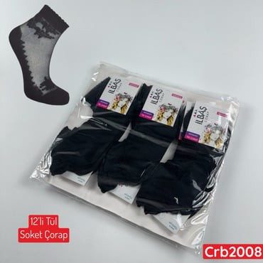 ZV-302 Tül Soket Çorap 12 ADET