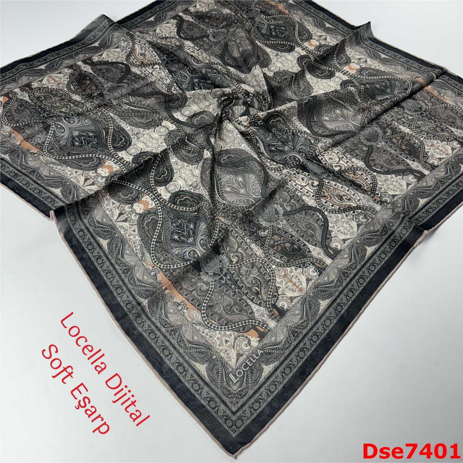 R-075 Locella El Dikişli Soft Eşarp
