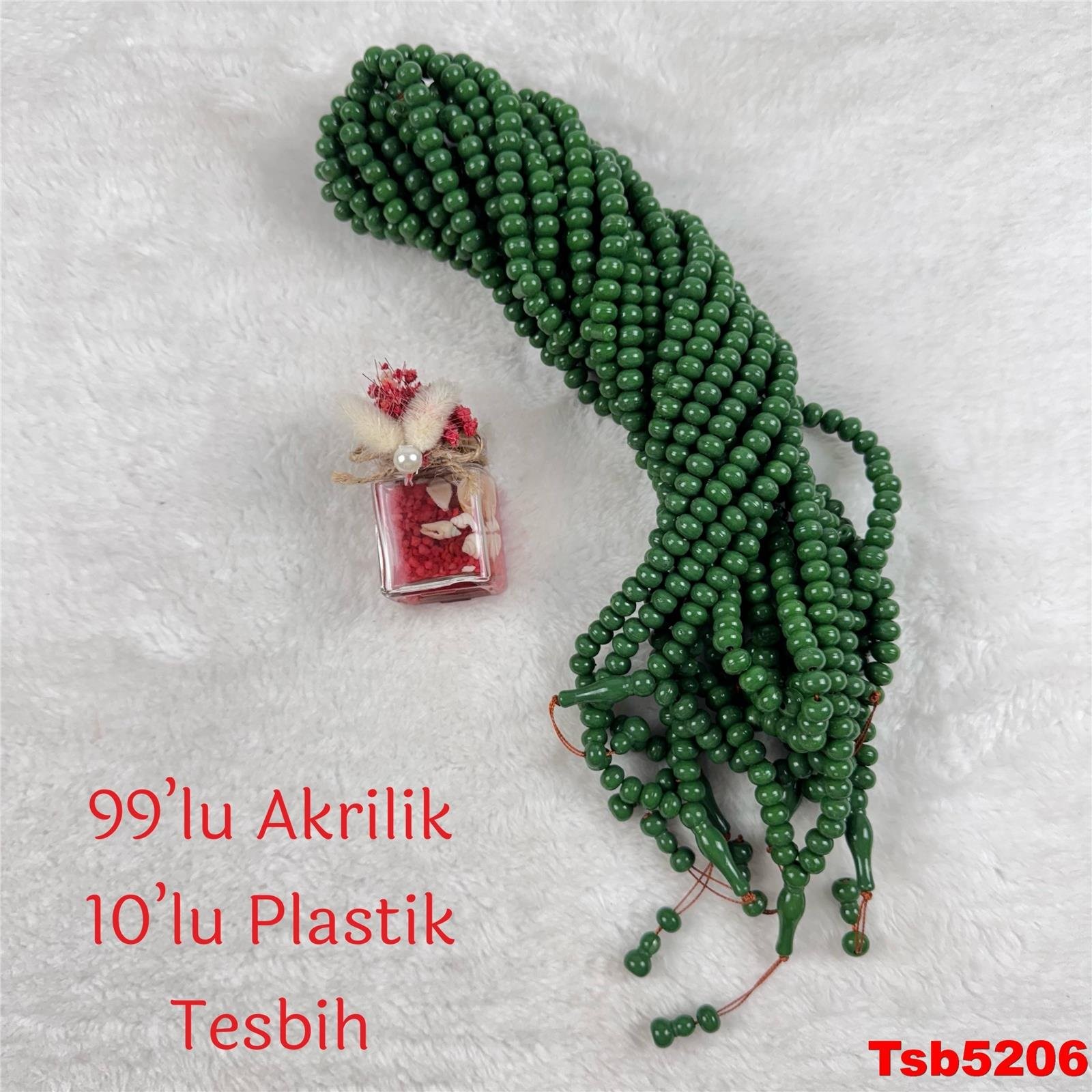 V-182 10'lu Akrilik 99luk Tesbih